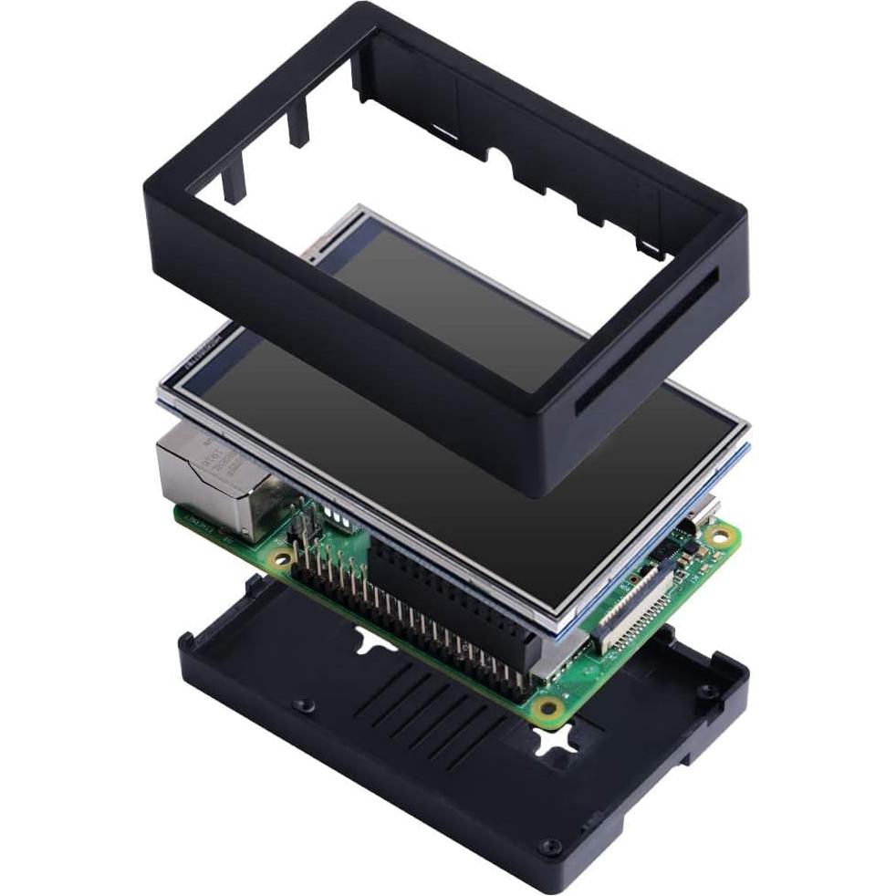 Pantalla Táctil 3.5" GeeekPi para Raspberry Pi 4B con Carcasa