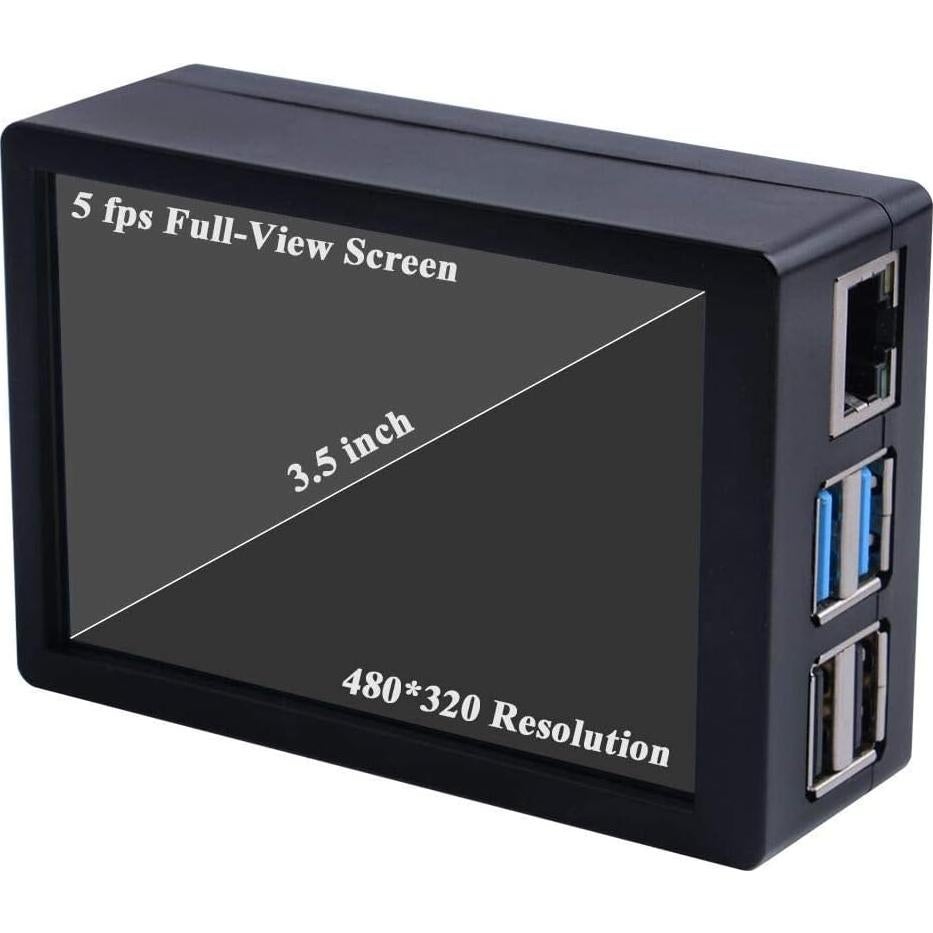 Pantalla Táctil 3.5" GeeekPi para Raspberry Pi 4B con Carcasa