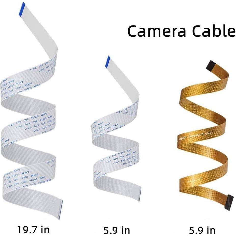Módulo de Cámara Raspberry Pi 5MP 1080p con Soporte y Cables