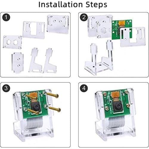 Módulo de Cámara Raspberry Pi 5MP 1080p con Soporte y Cables