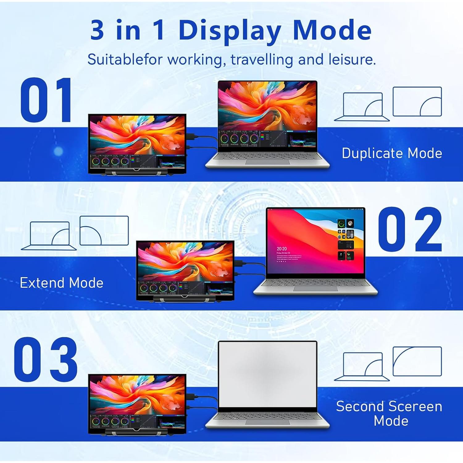 Monitor LCD 7" HAMTYSAN HDMI 800x480 para Raspberry Pi