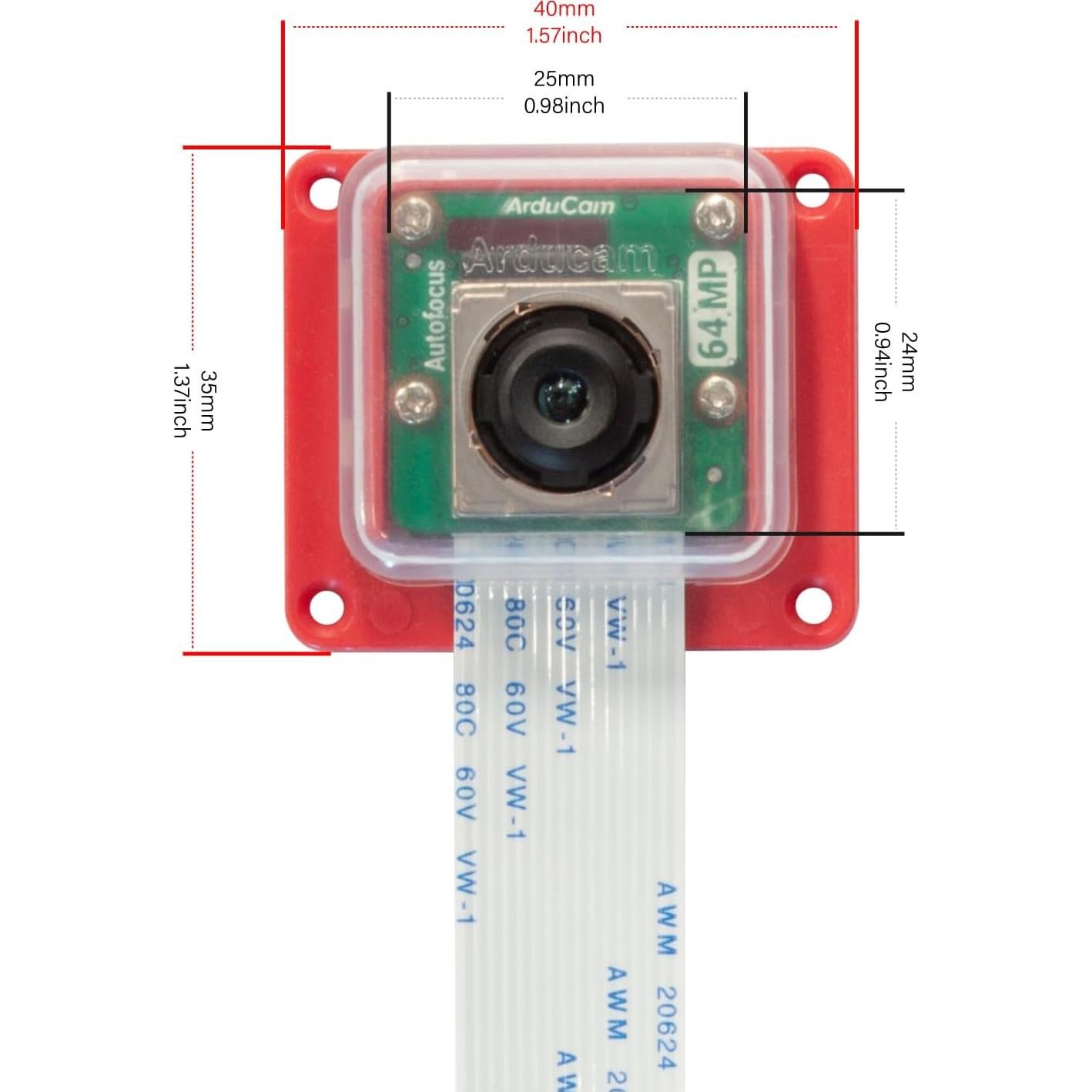 Cámara Arducam OwlSight 64MP para Raspberry Pi 4B/5, Enfoque Automático