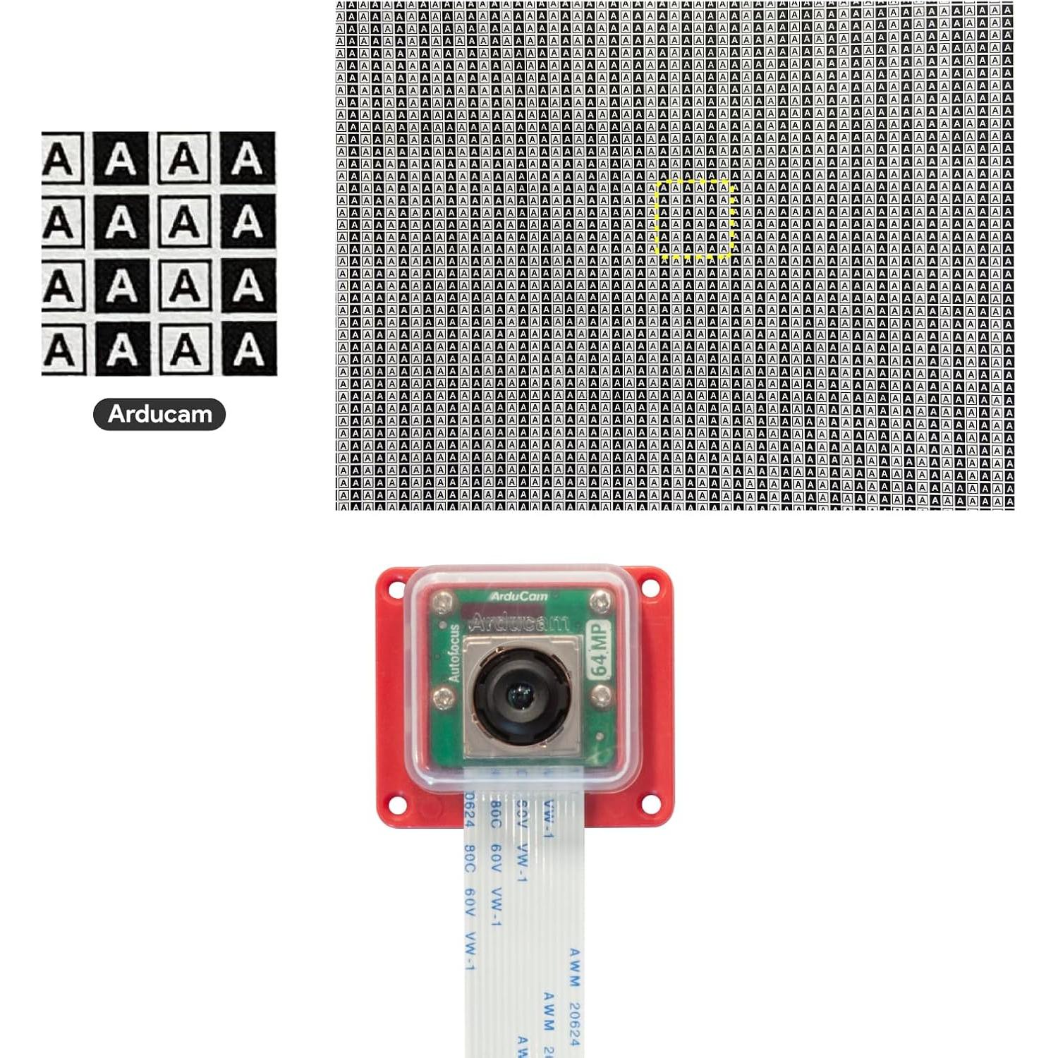 Cámara Arducam OwlSight 64MP para Raspberry Pi 4B/5, Enfoque Automático
