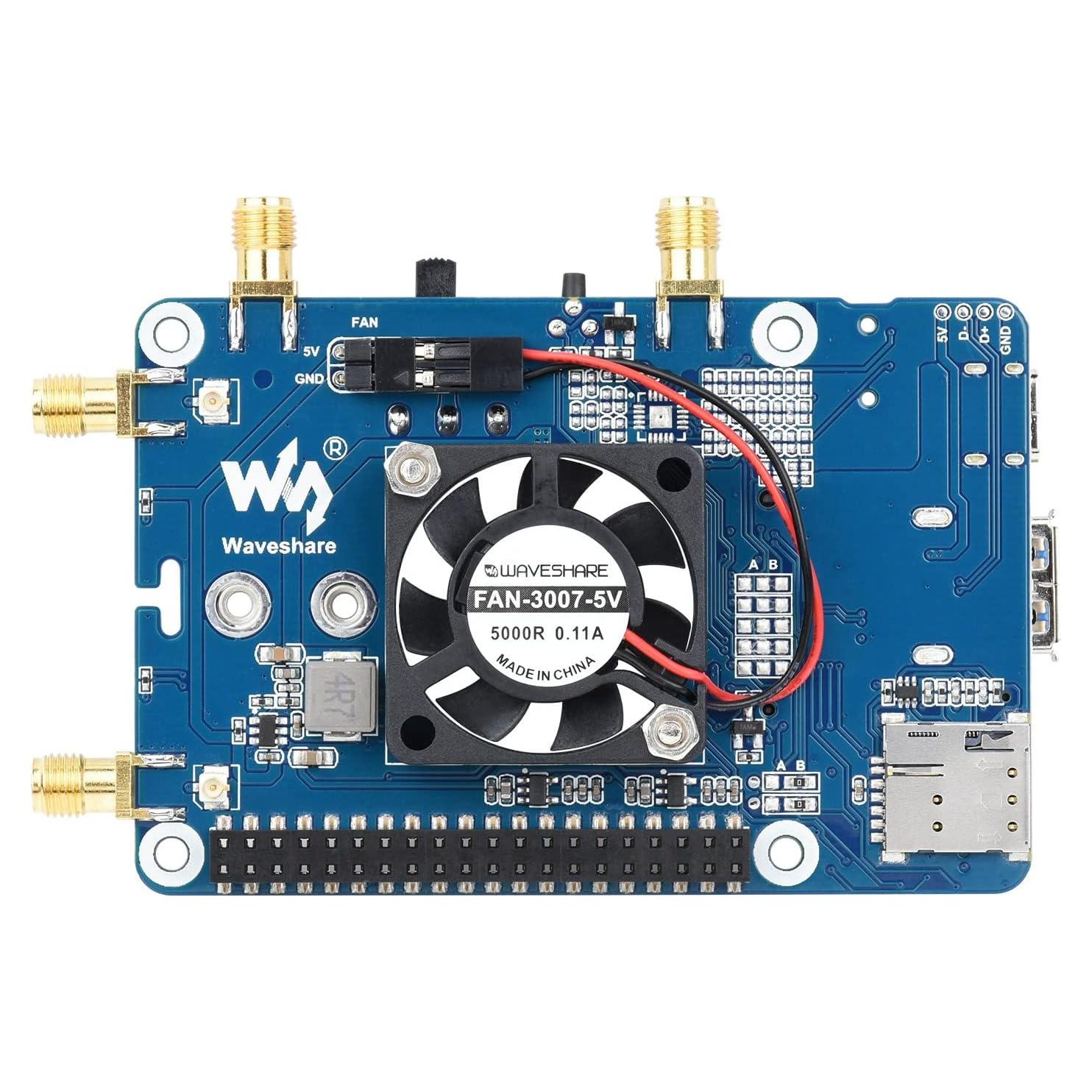 Waveshare RM520N-GL 5G HAT con caja y antenas LTE-A