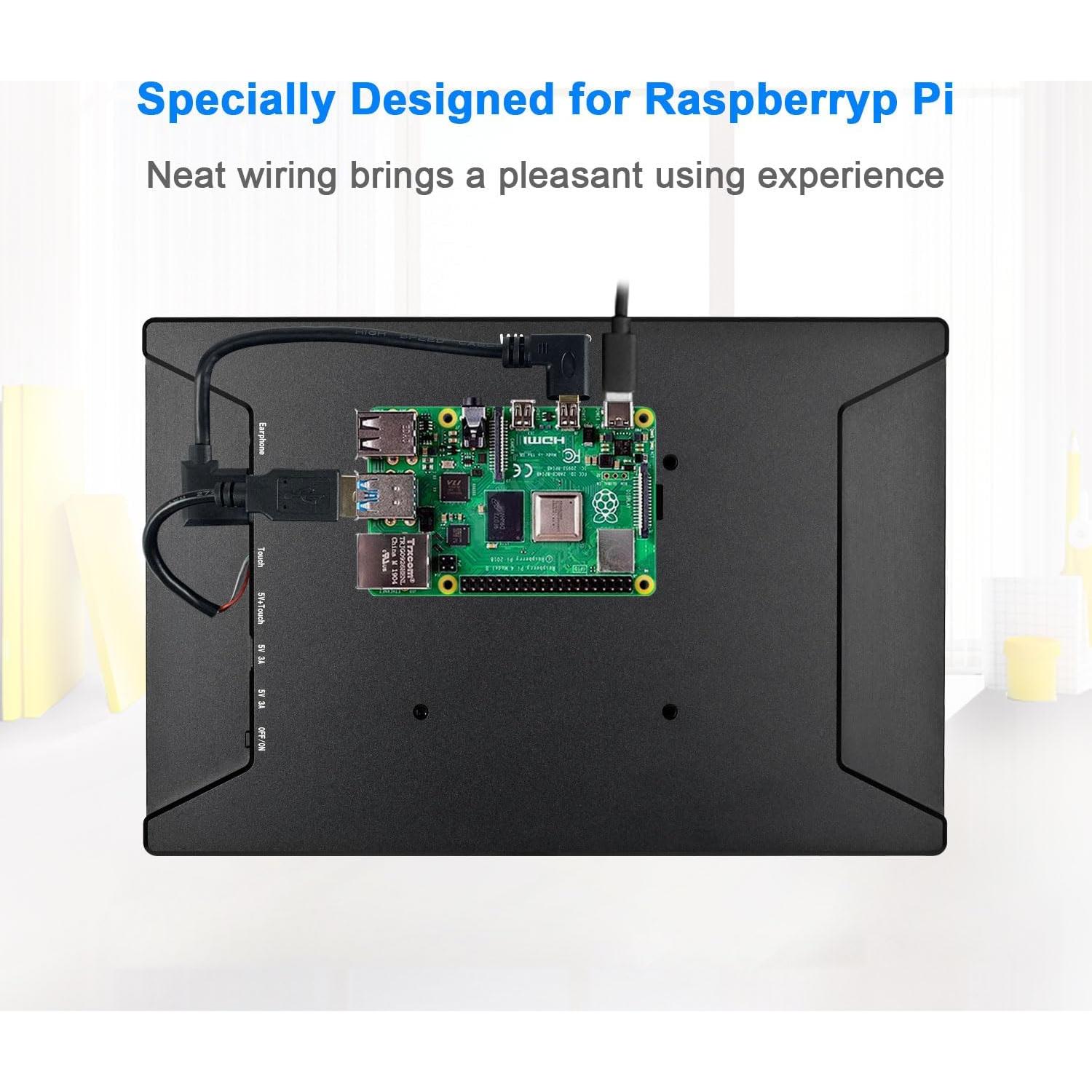 Monitor Táctil 10.5" Wisecoco 2K 2560x1600 HDMI RPi