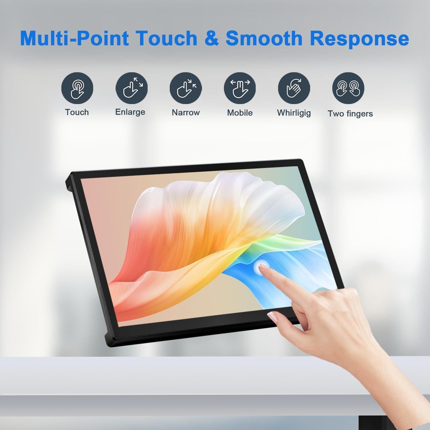 Monitor Táctil 10.5" Wisecoco 2K 2560x1600 HDMI RPi