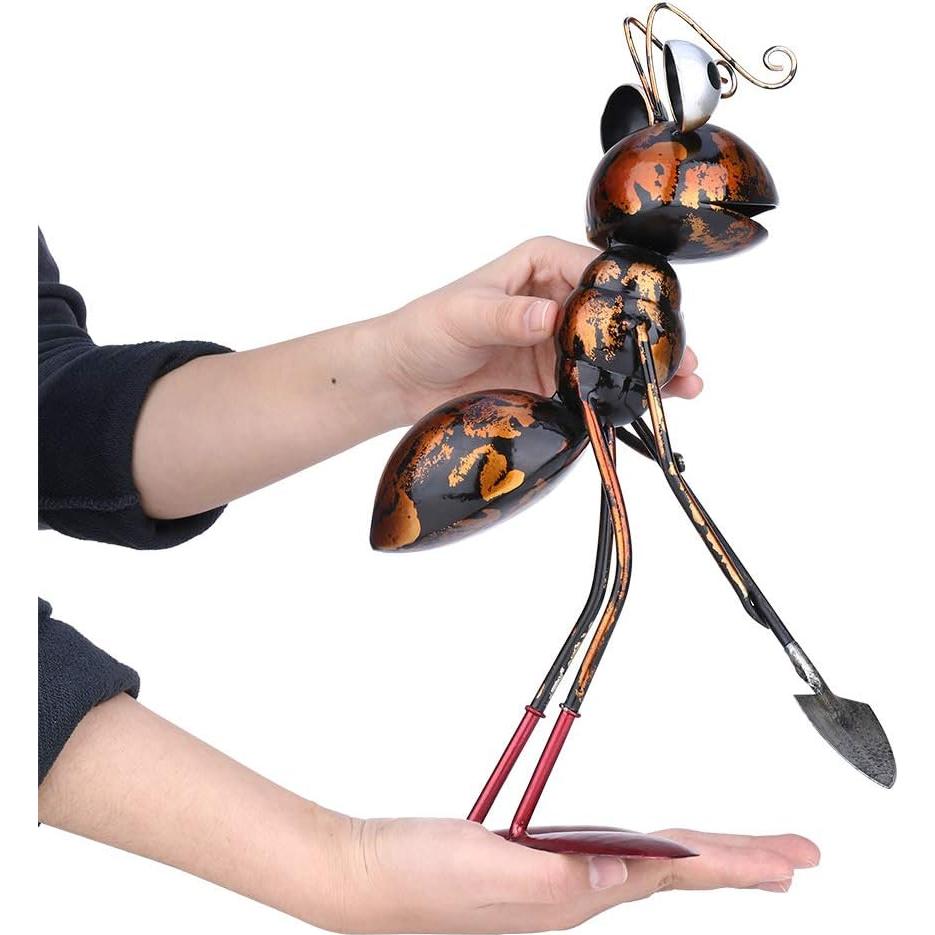 Escultura de Jardín Hormiga Tooarts con Balde y Pala