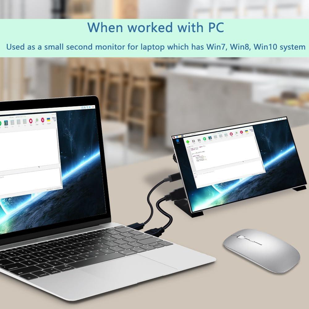 Pantalla LCD 7" GeeekPi 1024x600 HDMI para Raspberry Pi