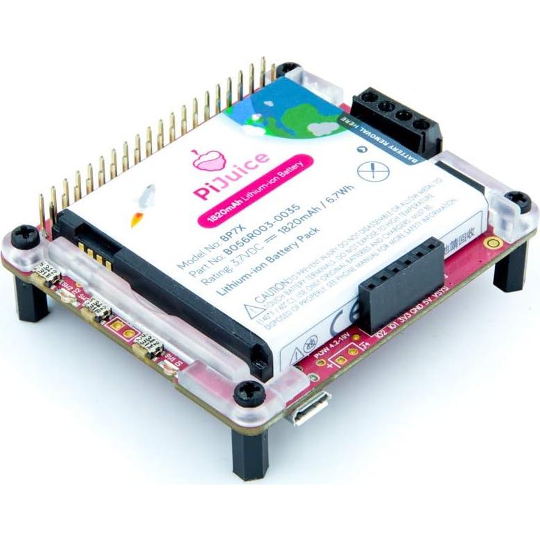 Plataforma de energía portátil PiJuice para Raspberry Pi UPS