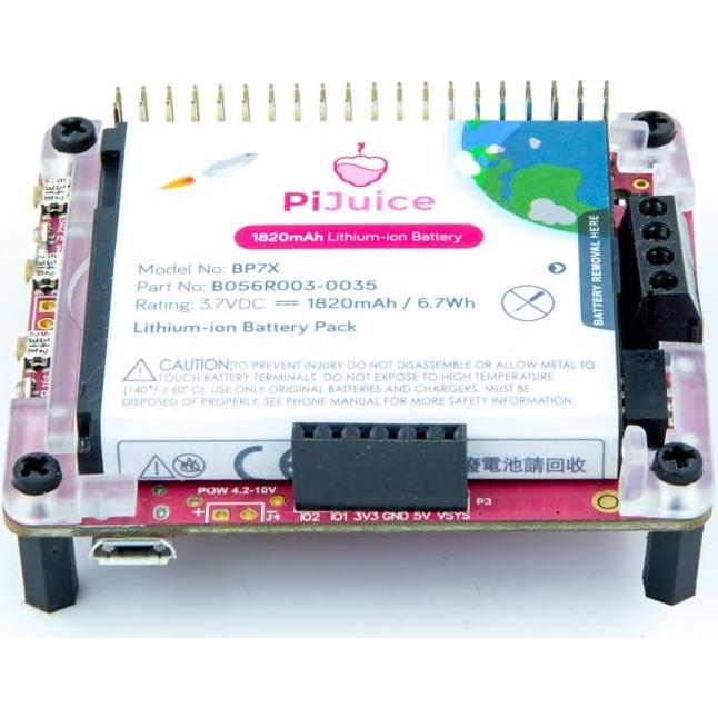 Plataforma de energía portátil PiJuice para Raspberry Pi UPS