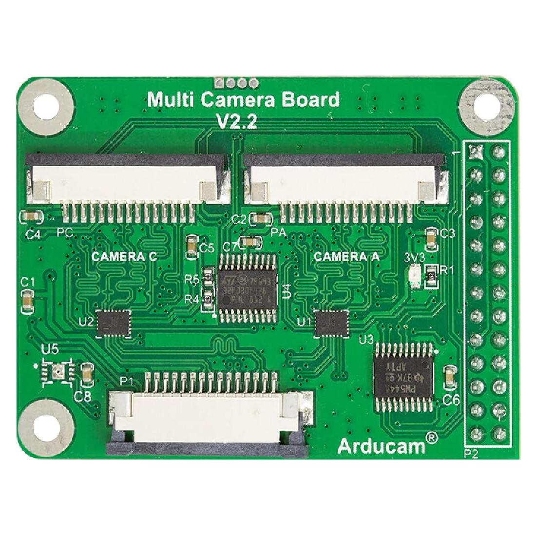 Módulo Adaptador de Múltiples Cámaras Arducam V2.2 para Raspberry Pi