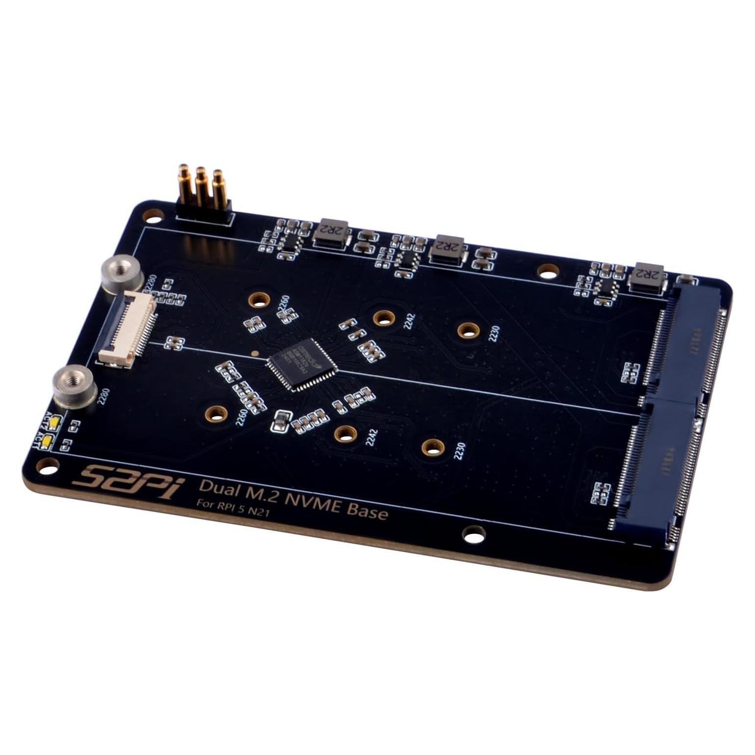 GeeekPi N21 Doble M.2 HAT PCIe para Raspberry Pi 5