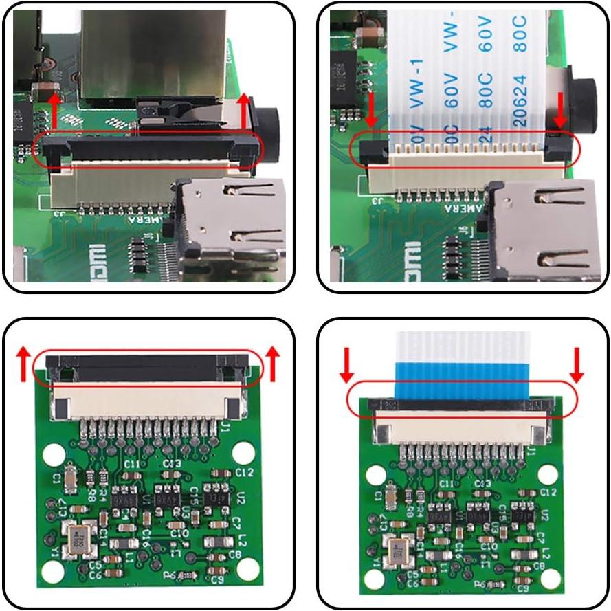 Cámara Aokin 5MP 1080P para Raspberry Pi con cable 15 cm