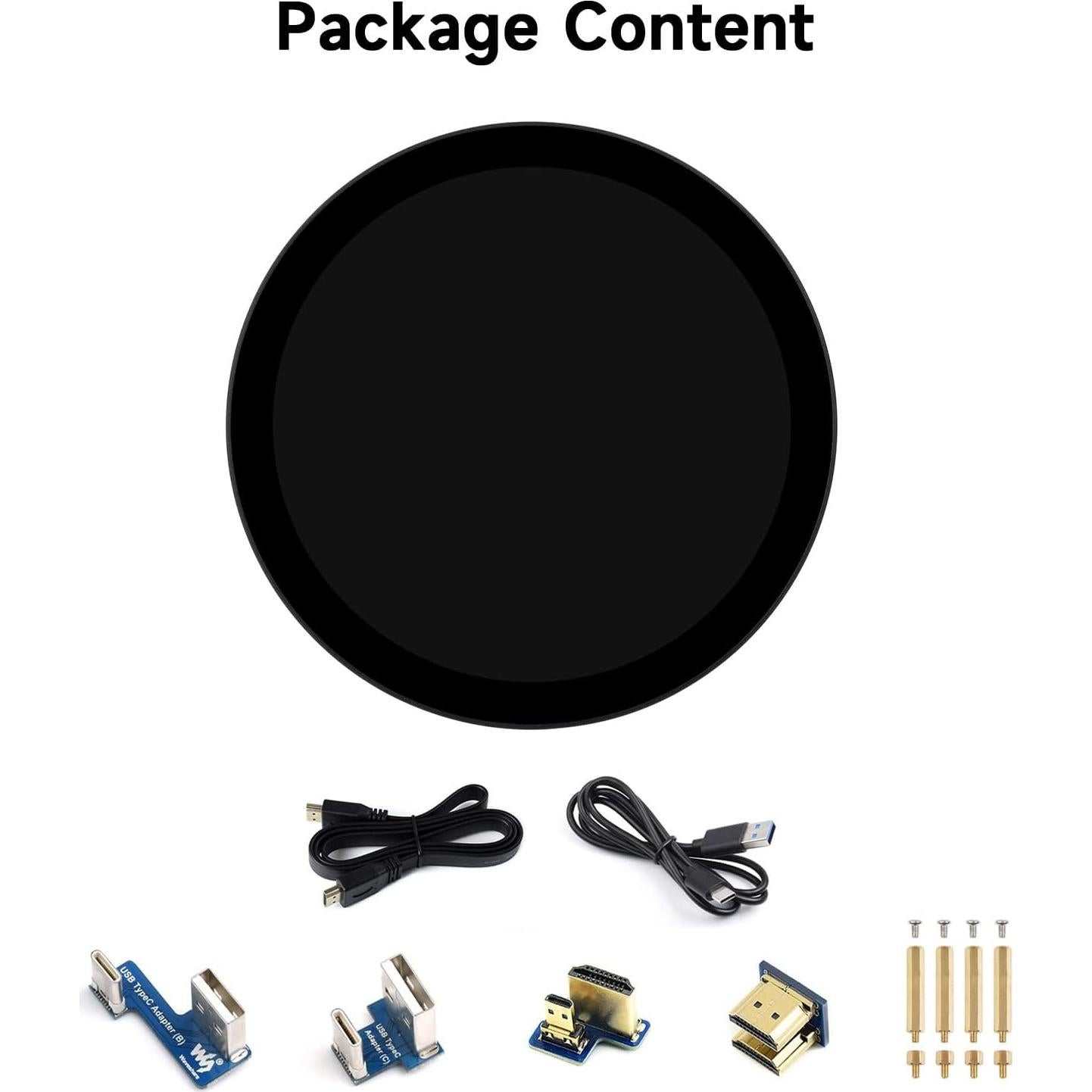 Pantalla Táctil Redonda 5" Waveshare 1080x1080 IPS