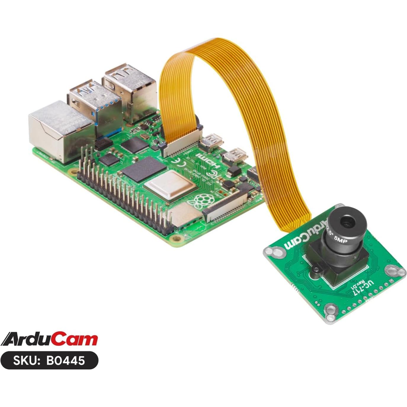 Cámara Arducam 1.58MP IMX296 Global Shutter M12 para Raspberry Pi