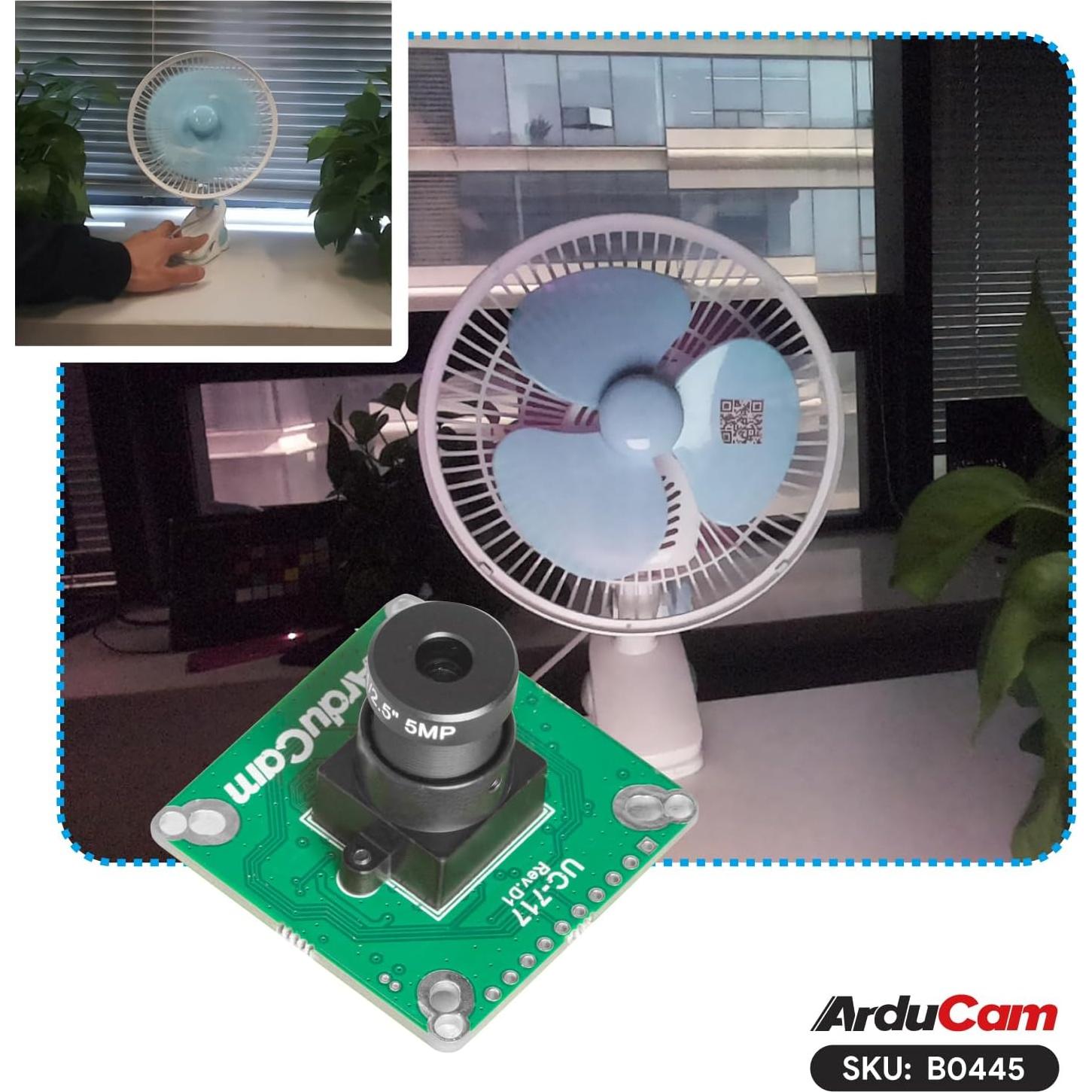 Cámara Arducam 1.58MP IMX296 Global Shutter M12 para Raspberry Pi