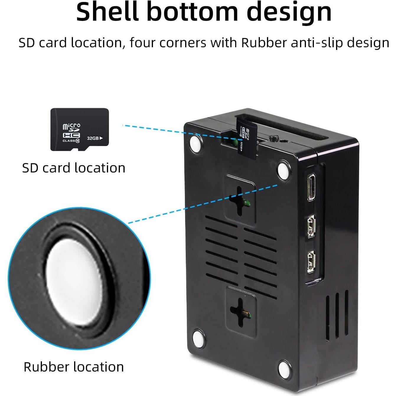 Pantalla Táctil 3.5" CUQI para Raspberry Pi 5 con Caja