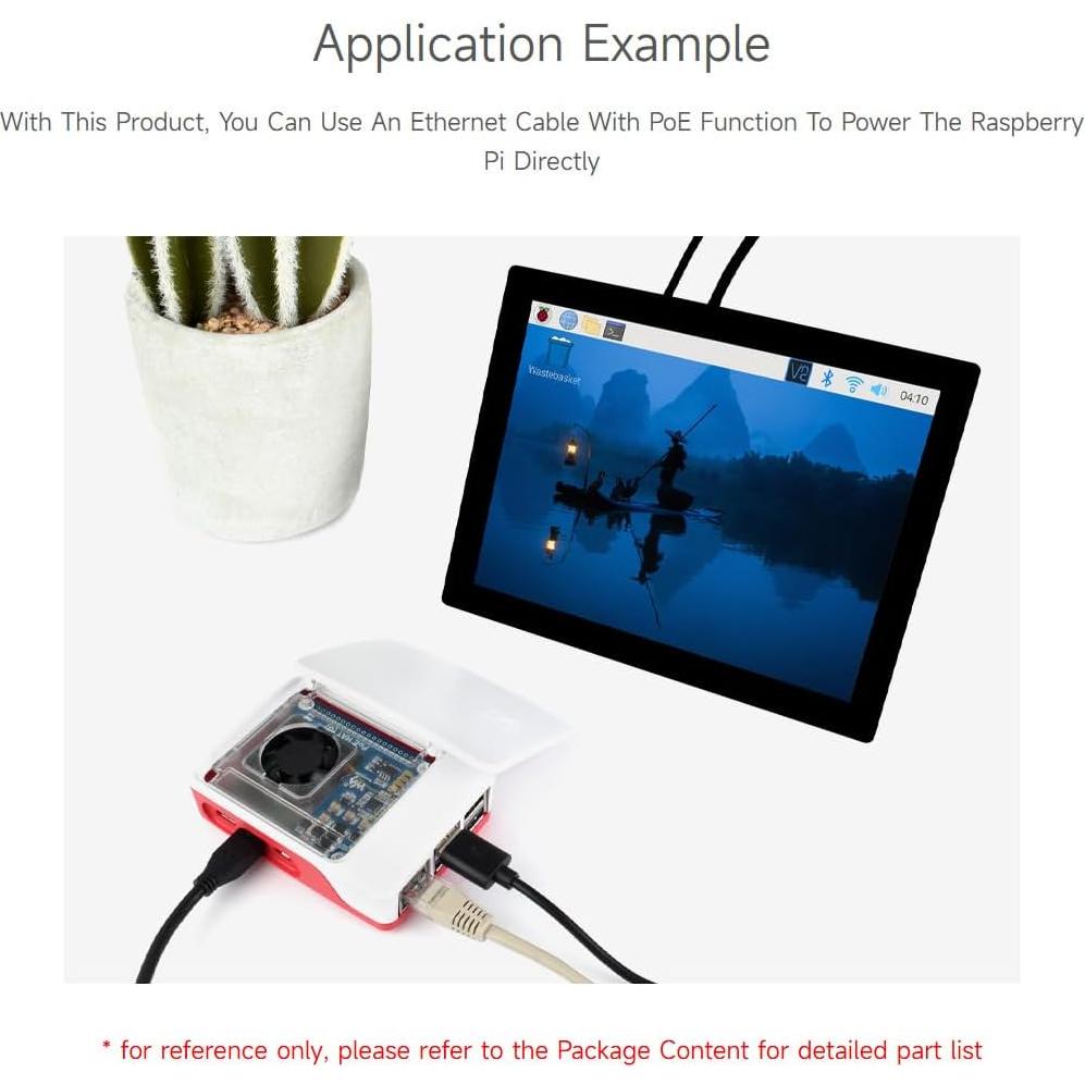 Waveshare PoE HAT G para Raspberry Pi 5, 5V 5A, 802.3af/at