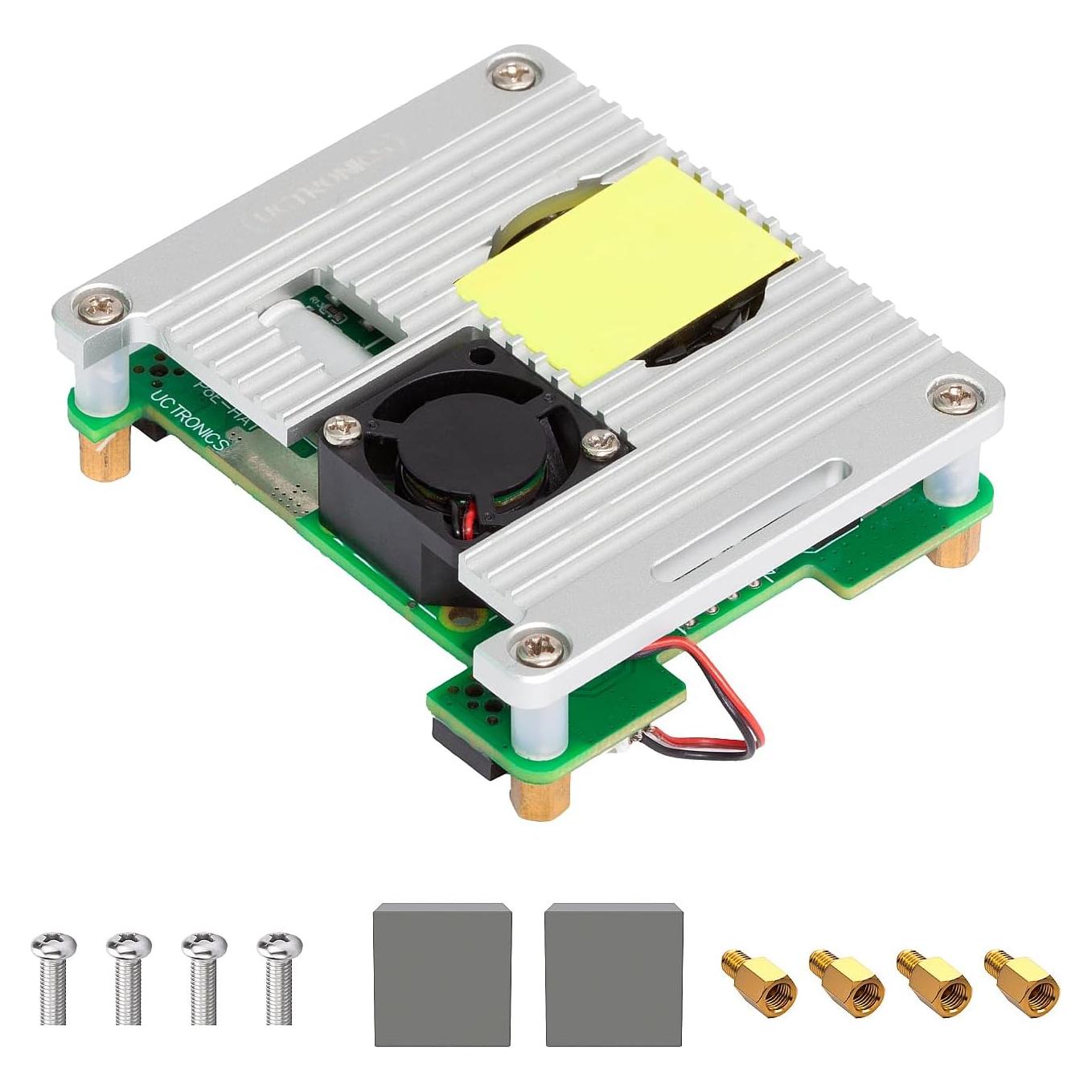 Sombrero PoE Uctronics para Raspberry Pi 5/4/3B 5V 4.5A