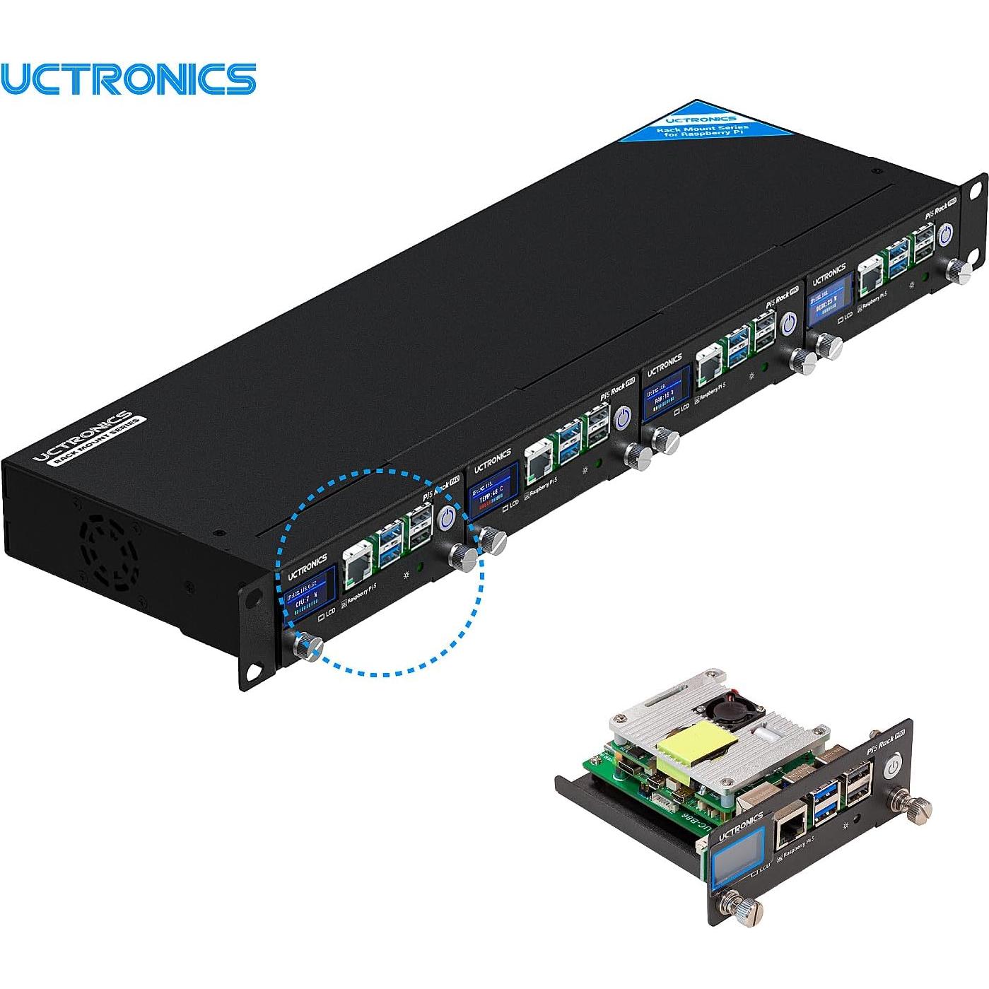 Sombrero PoE Uctronics para Raspberry Pi 5/4/3B 5V 4.5A