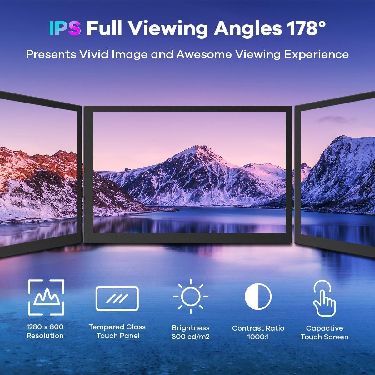 Monitor táctil capacitivo 10.1" IPS HDMI 1280x800 Hosyond