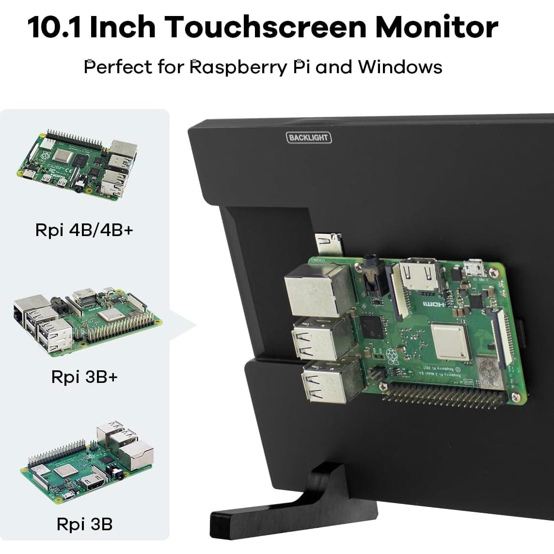 Monitor táctil capacitivo 10.1" IPS HDMI 1280x800 Hosyond