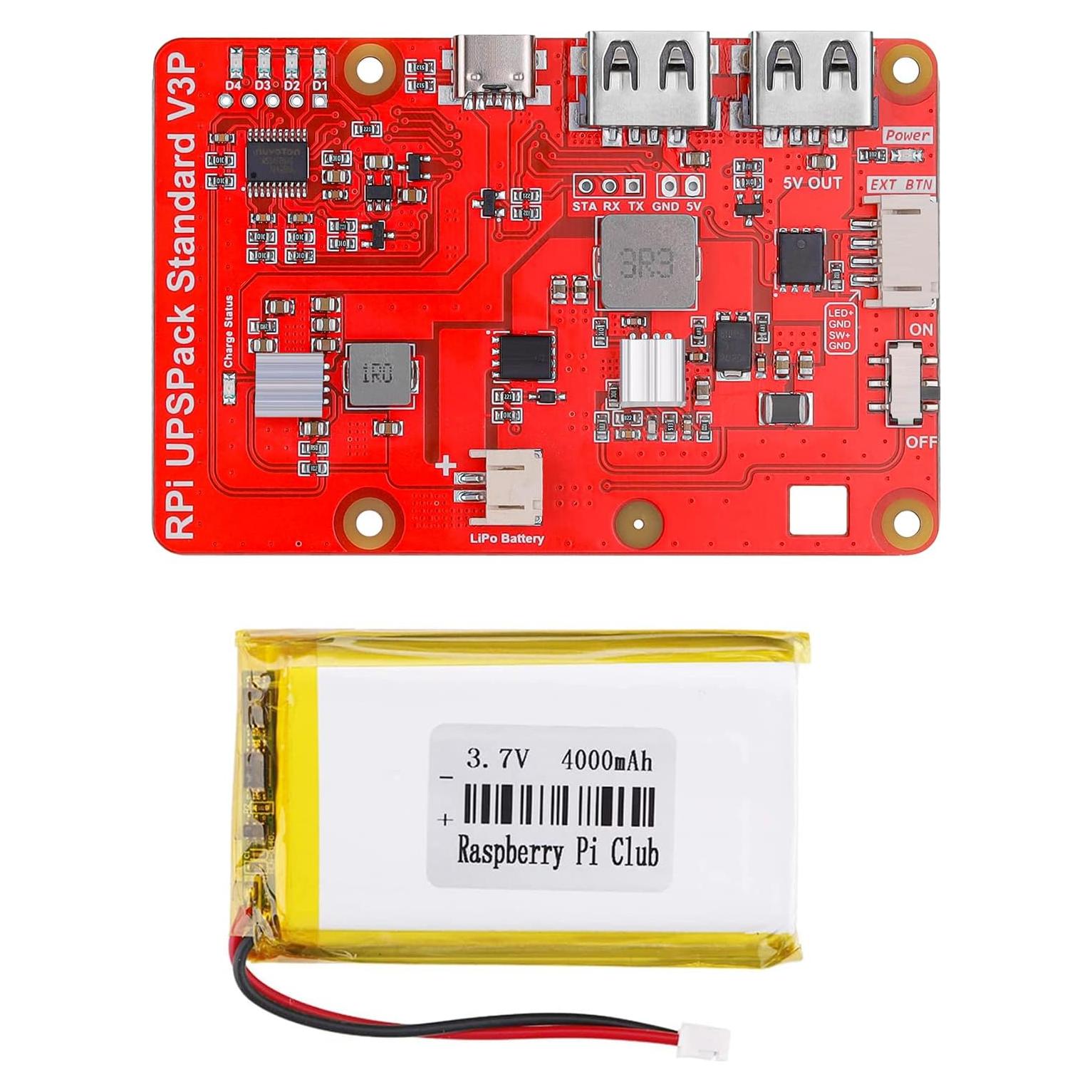 Pack Batería UPS MakerFocus Raspberry Pi 4 con 4000mAh