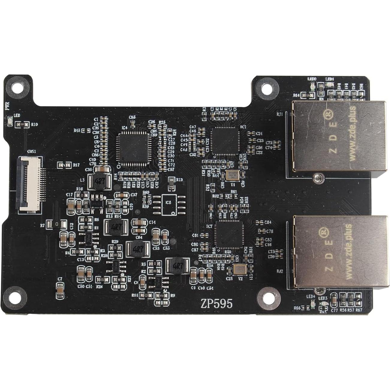 Placa de Expansión HAT PCIe Doble Puerto Ethernet 2.5G ZDE