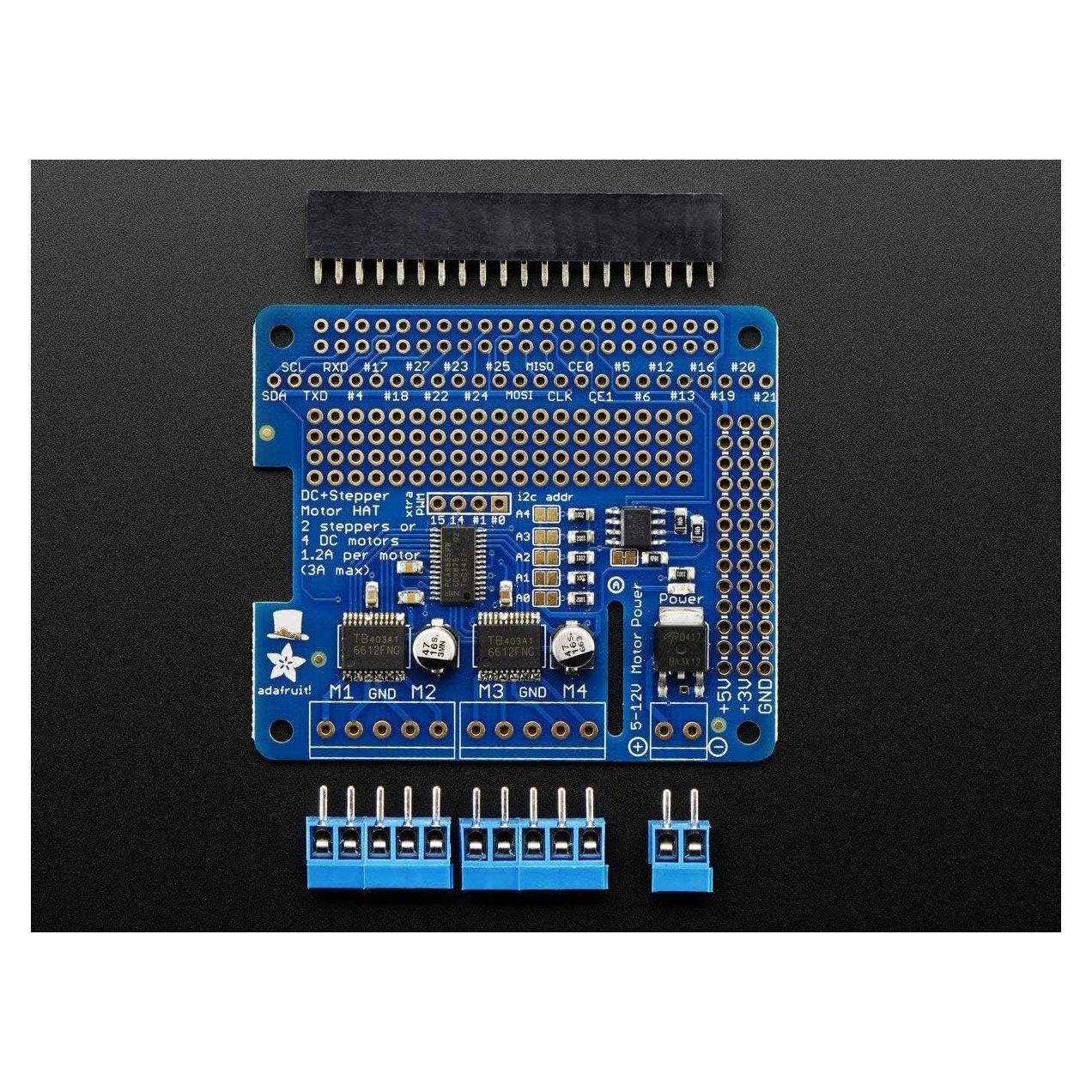 HAT de Motor DC y Paso Adafruit 2348 para Raspberry Pi
