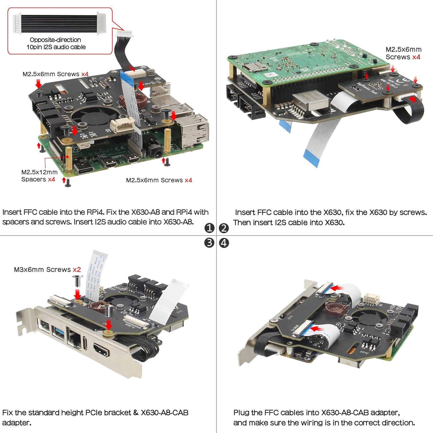 Geekworm KVM-A8 para Raspberry Pi 4 - Control Remoto HDMI