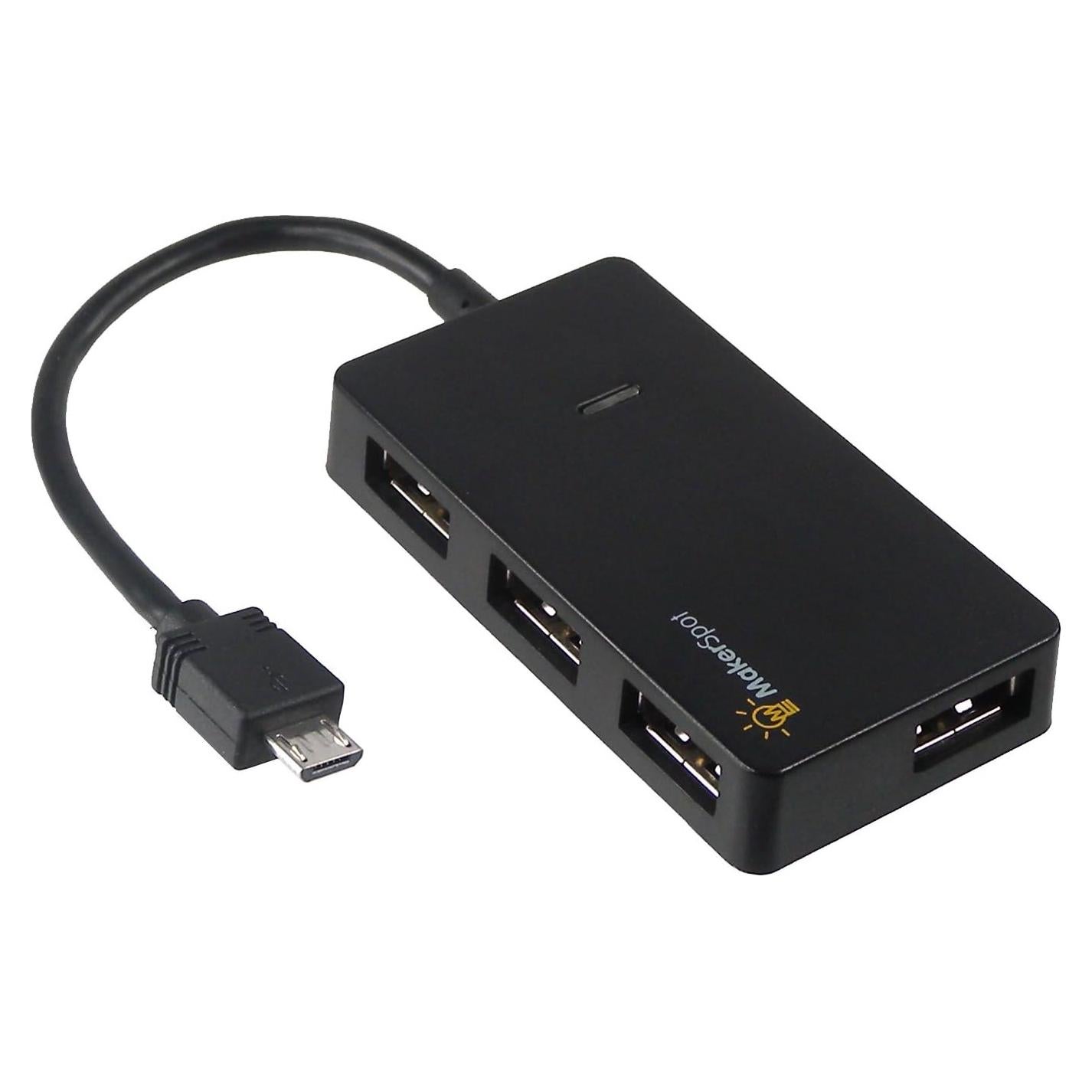 Hub USB OTG 4 Puertos MakerSpot para Raspberry Pi Zero