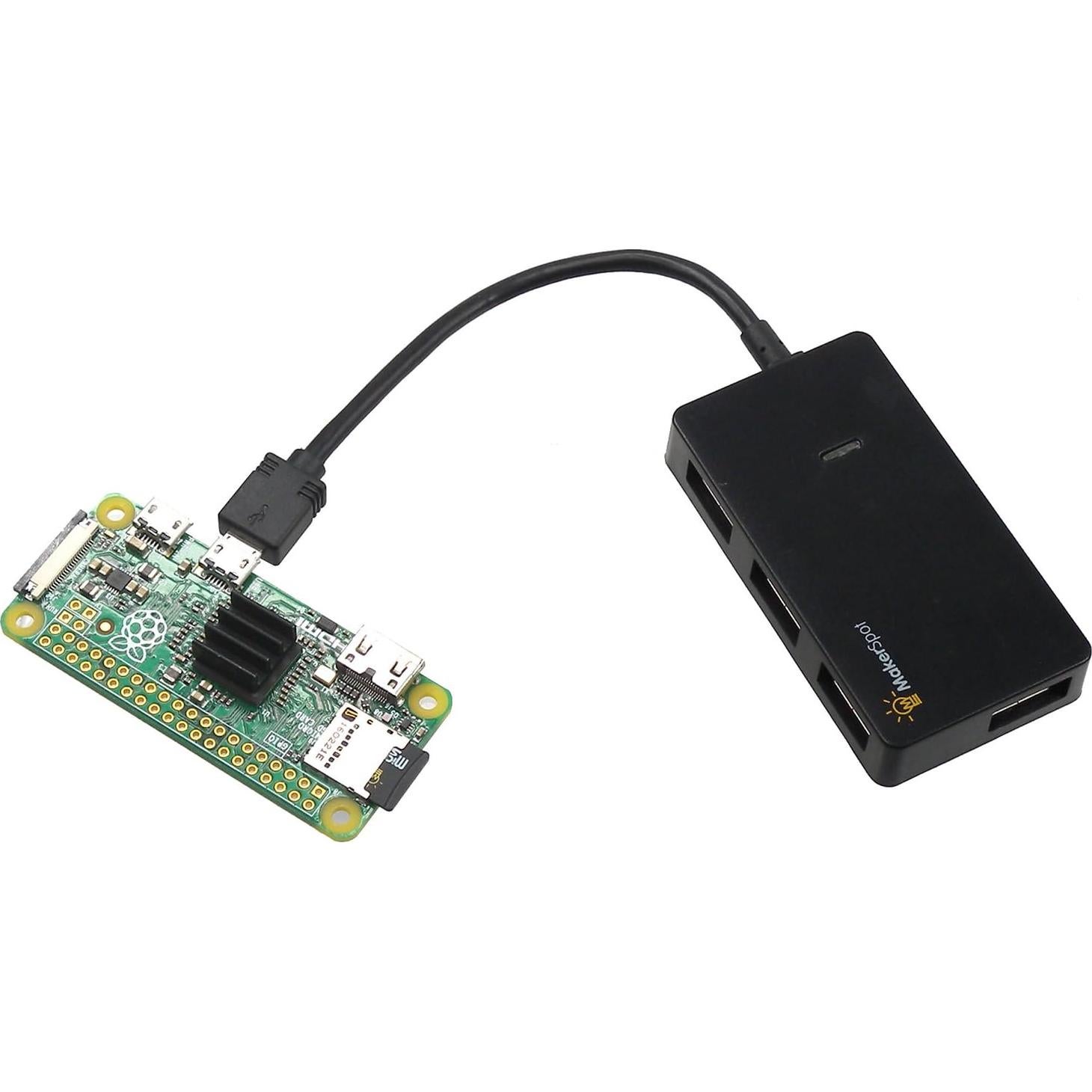 Hub USB OTG 4 Puertos MakerSpot para Raspberry Pi Zero