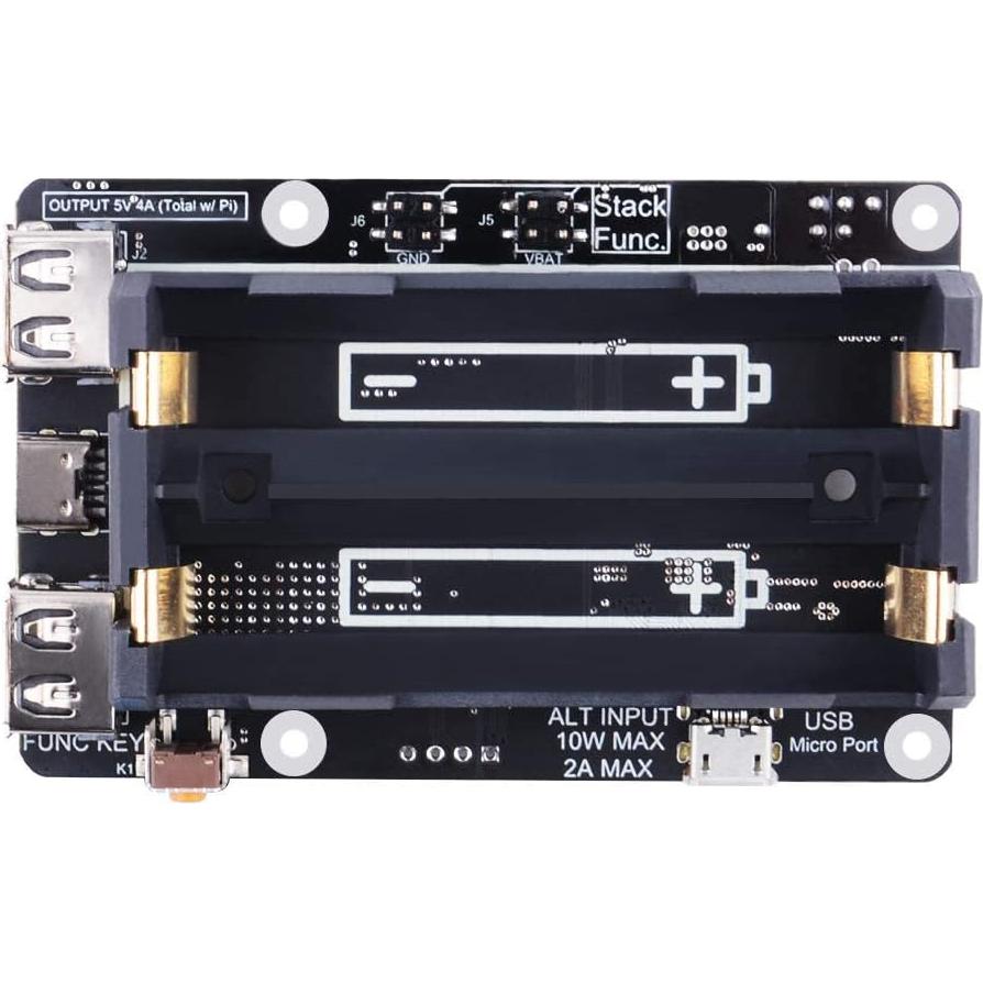 GeeekPi UPS V5 Fuente de Alimentación Ininterrumpida 5V para Raspberry Pi