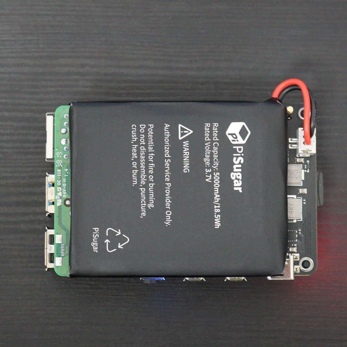 PiSugar 2 Plus Batería Litio 5000mAh para Raspberry Pi