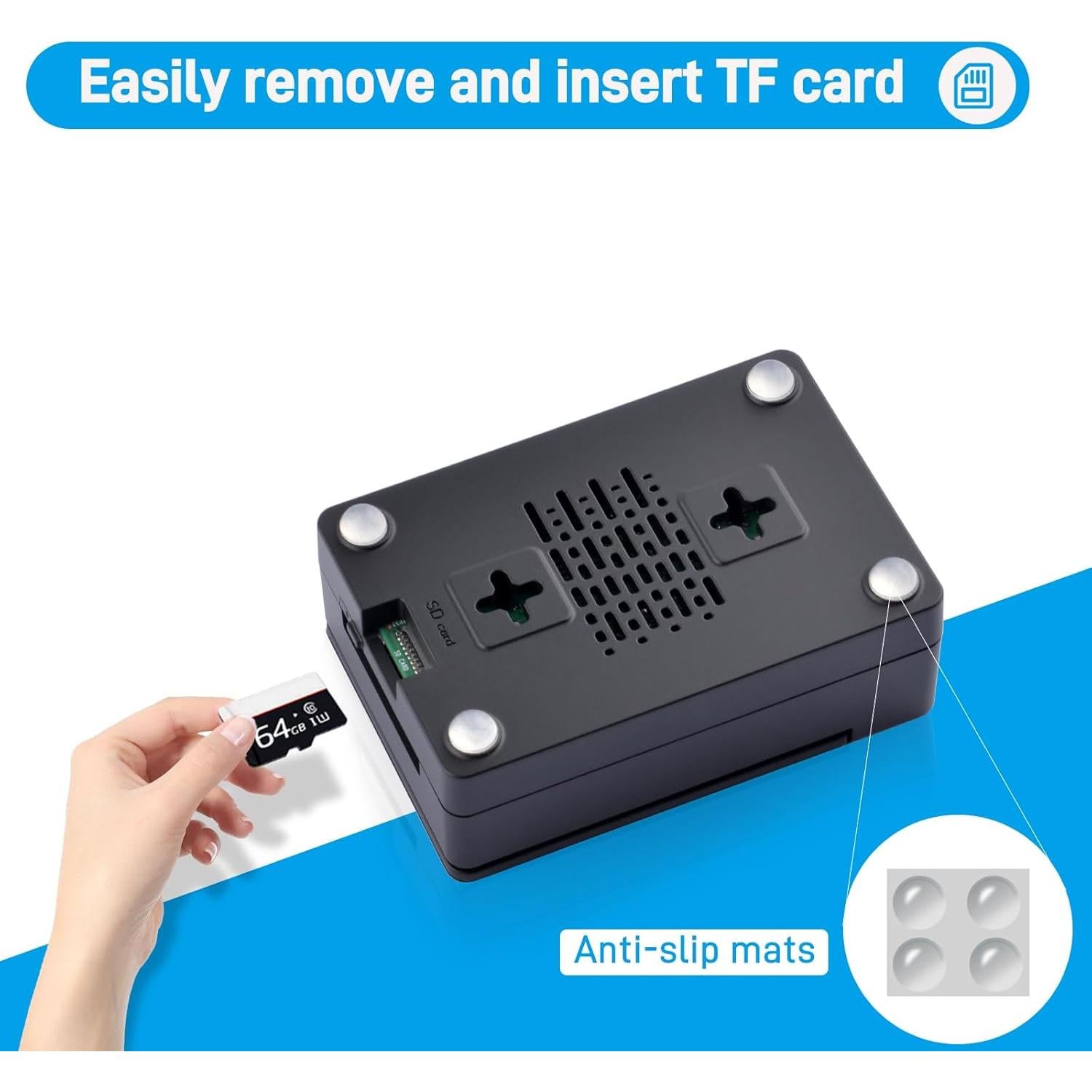 Caja ABS con Enfriador Armor Lite V5 para Raspberry Pi 5