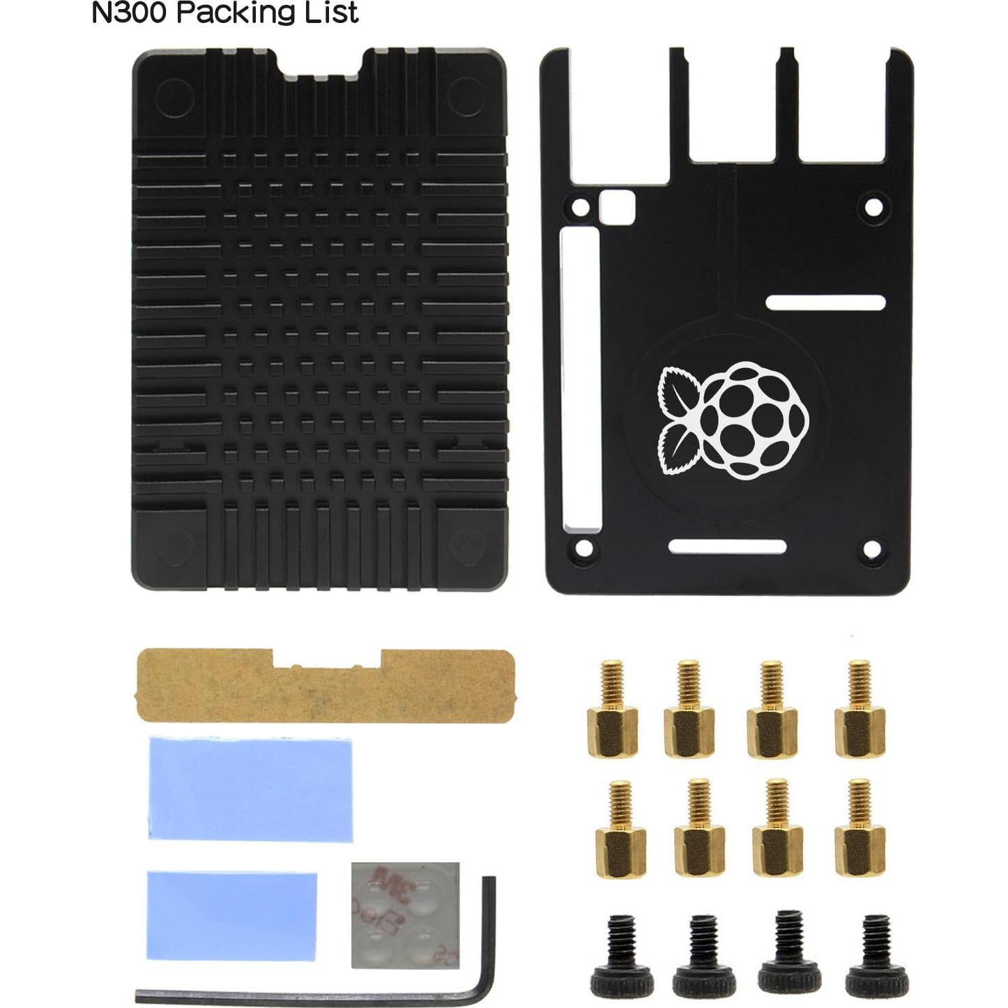 Caja Disipadora Geekworm N300 para Raspberry Pi 4 Aluminio