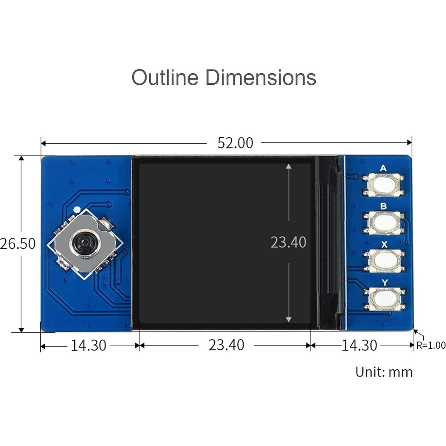 Pantalla LCD 1.3" Waveshare para Raspberry Pi Pico 240x240