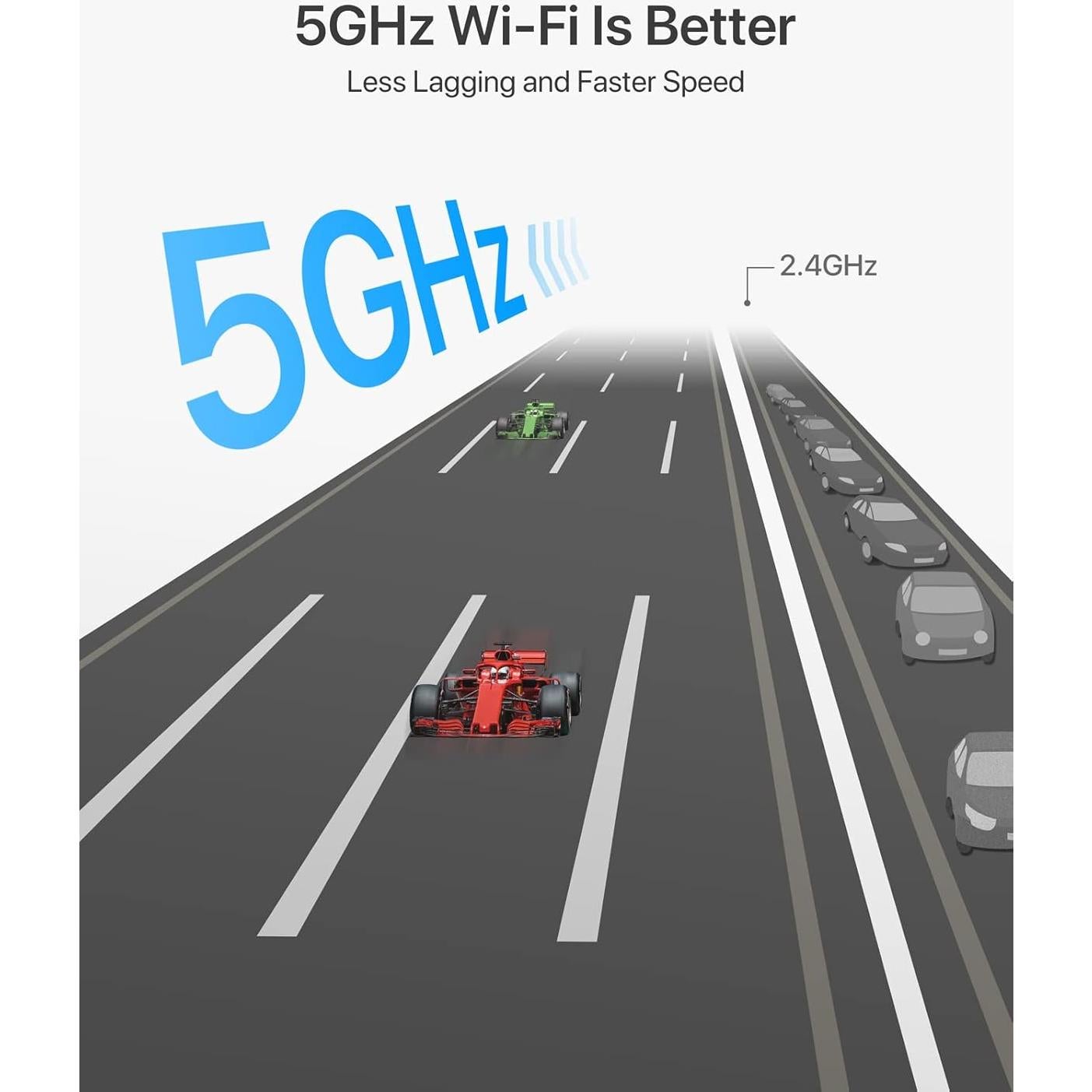 Adaptador WiFi USB Doble Banda BrosTrend AC5L 650Mbps Linux