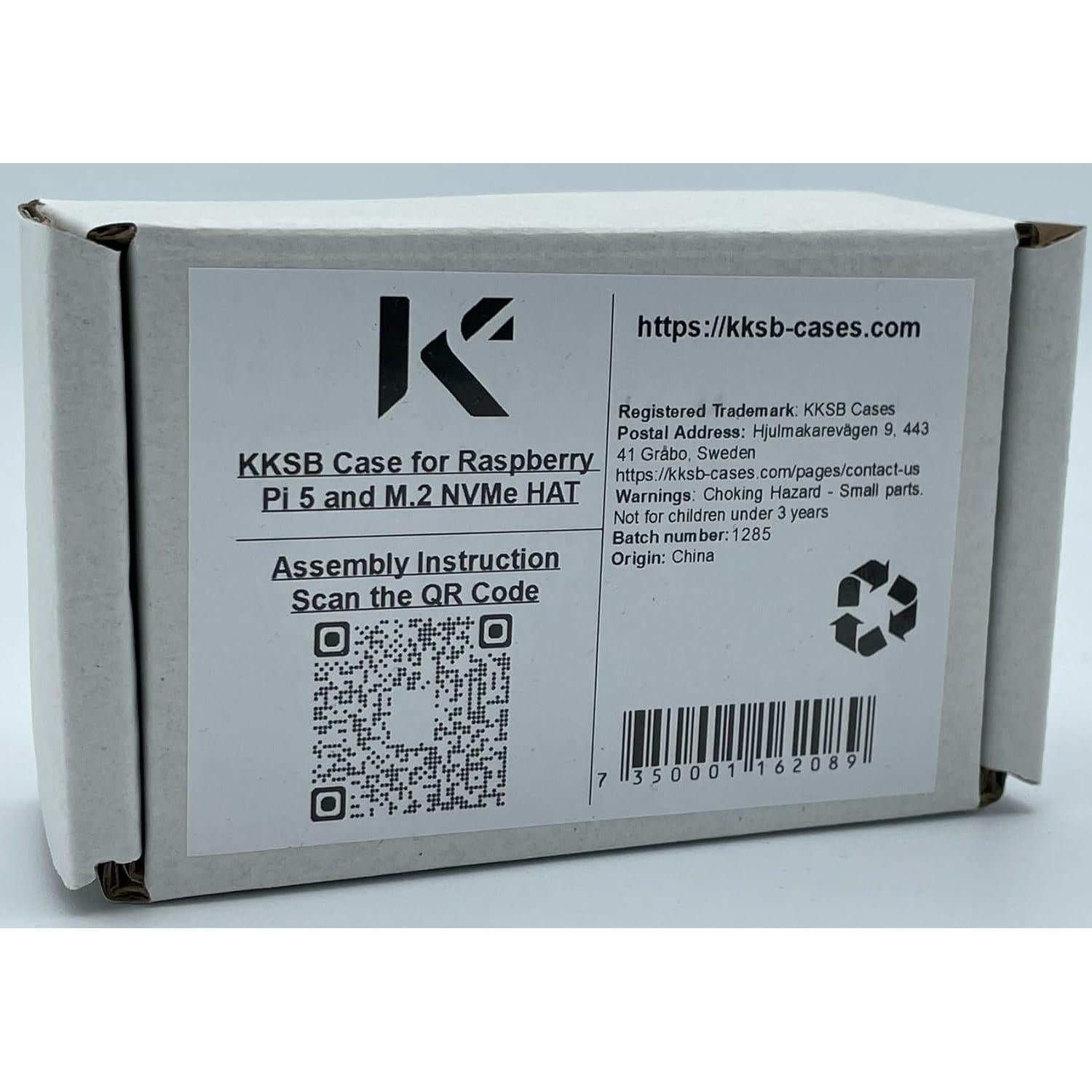 Caja KKSB para Raspberry Pi 5 y HAT M.2 NVMe - Negro