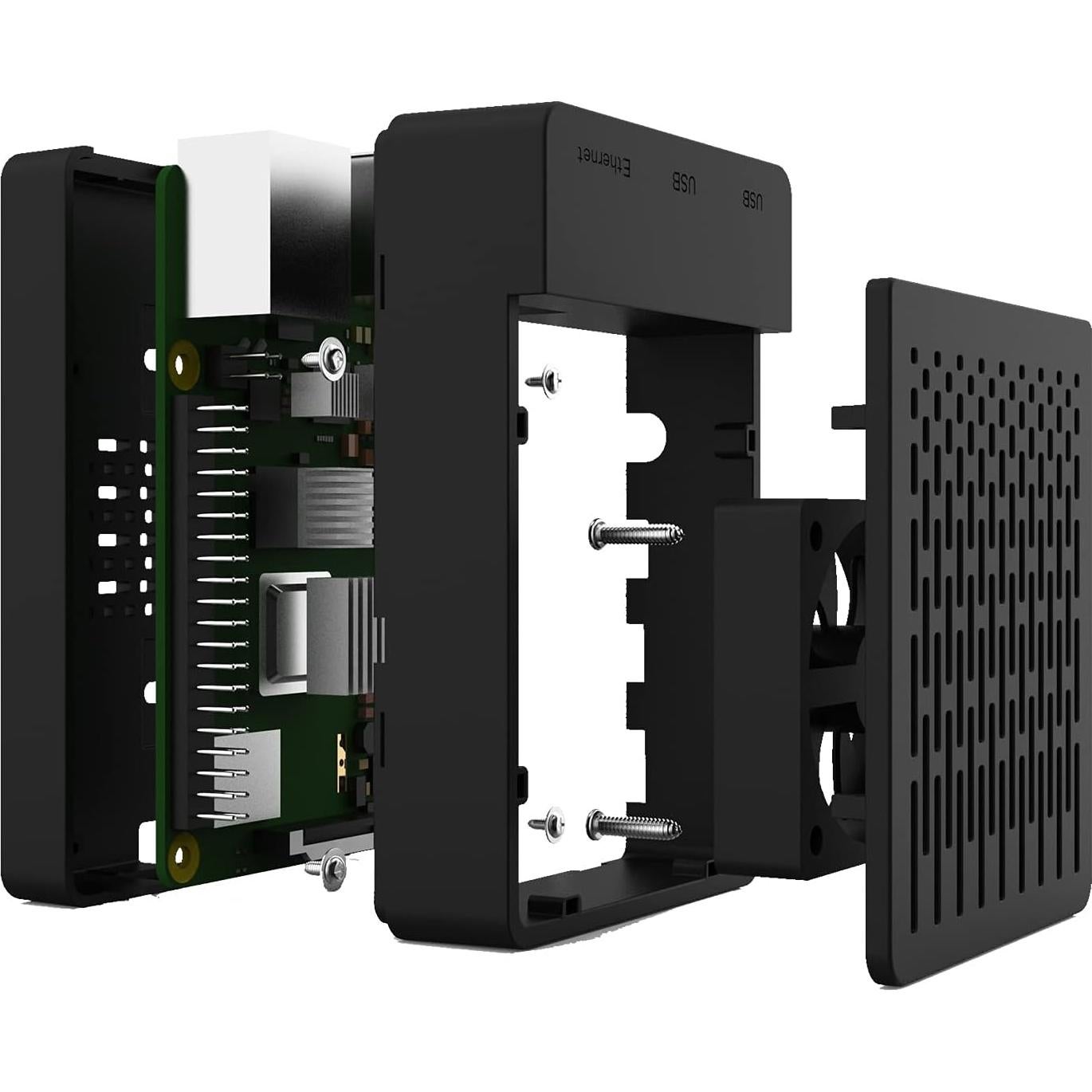 Caja Refrigeración iUniker para Raspberry Pi 4 con Ventilador 40mm