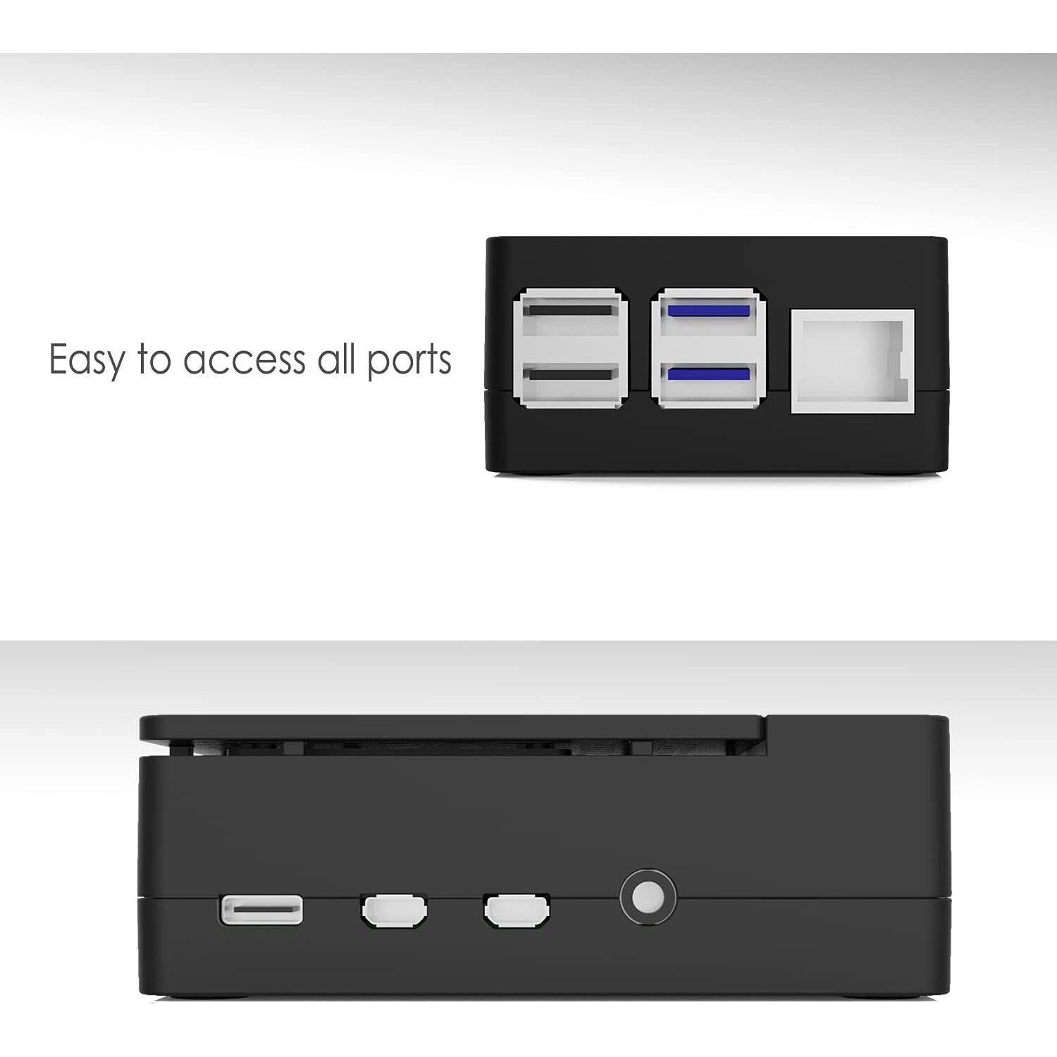 Caja Refrigeración iUniker para Raspberry Pi 4 con Ventilador 40mm
