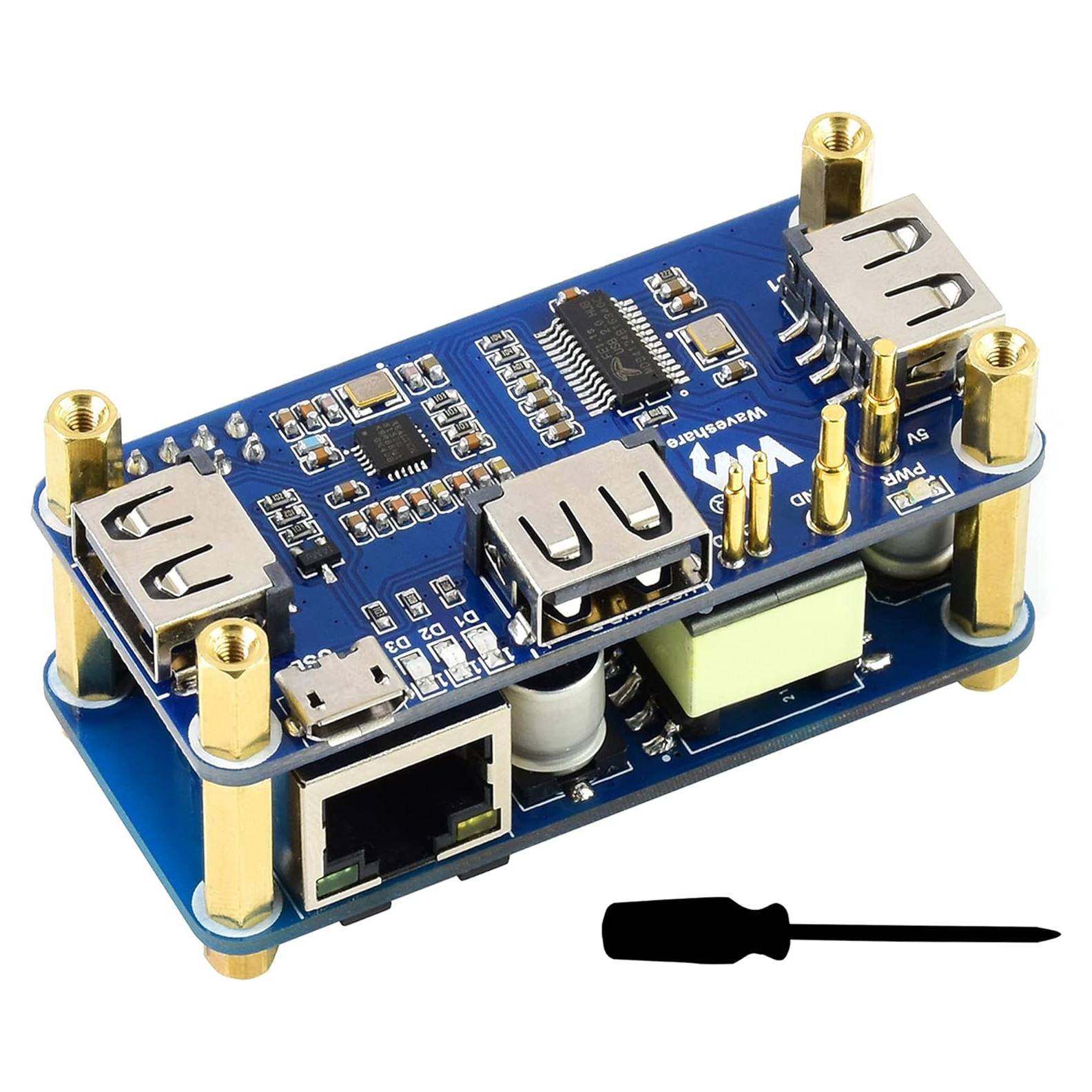 HAT PoE Ethernet/USB HUB Bicool para Raspberry Pi Zero