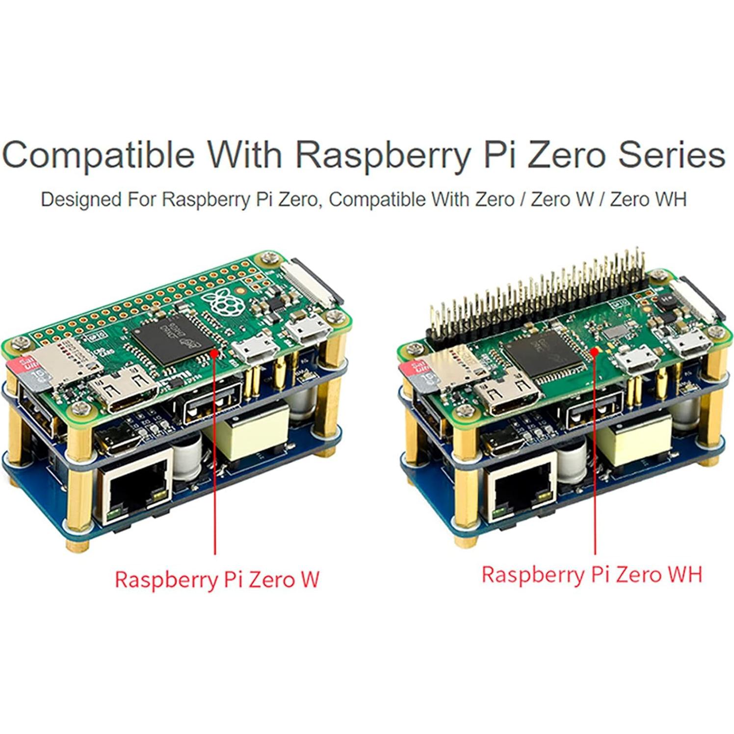 HAT PoE Ethernet/USB HUB Bicool para Raspberry Pi Zero