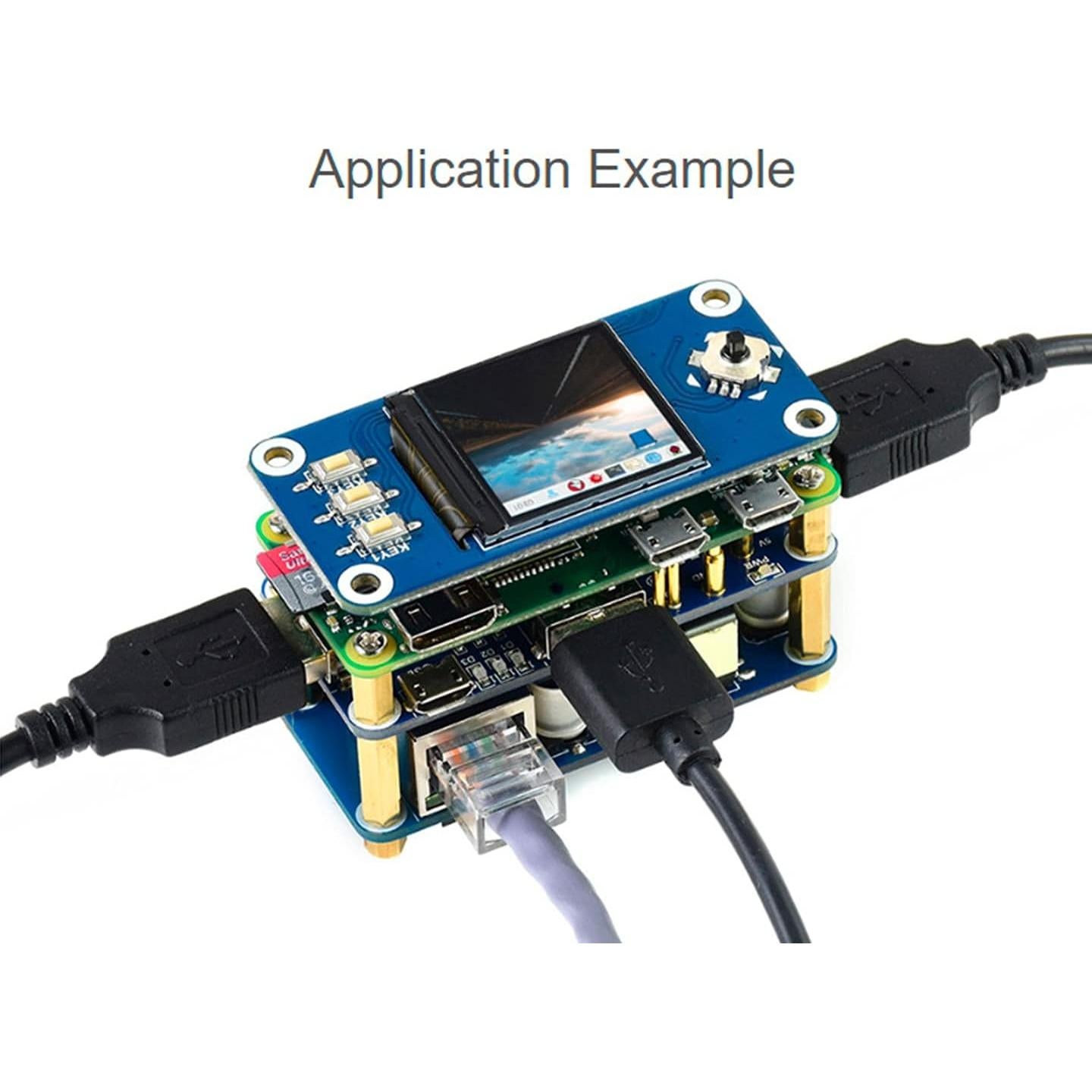 HAT PoE Ethernet/USB HUB Bicool para Raspberry Pi Zero