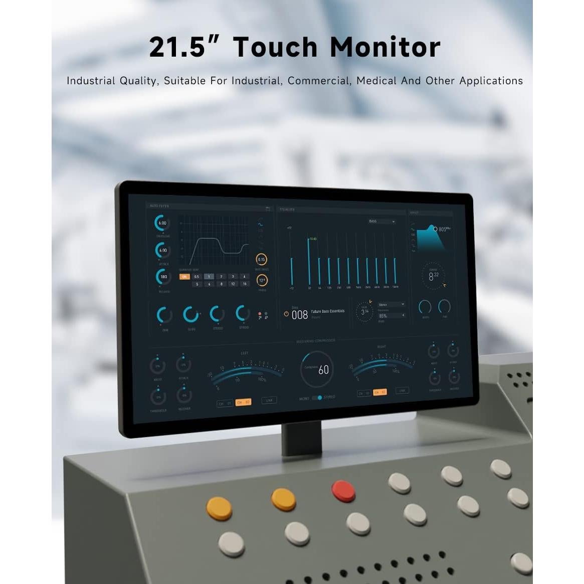 Monitor táctil 21.5" Waveshare 1080p Full HD HDMI