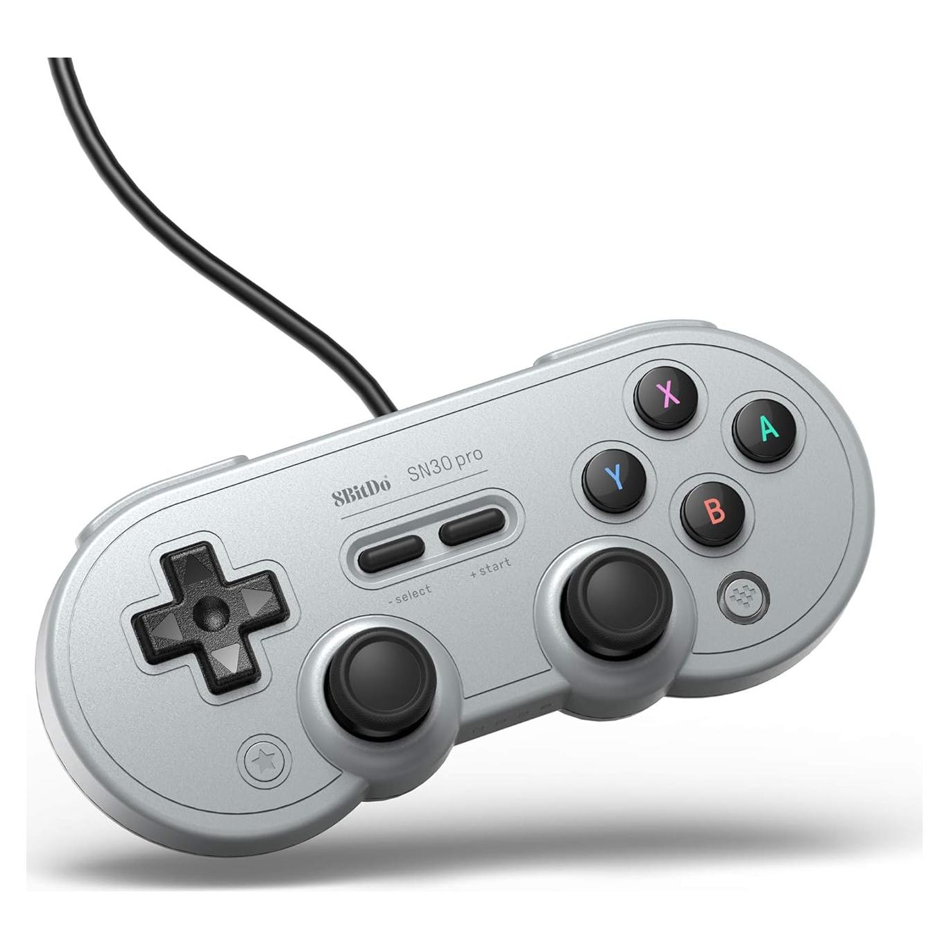 Controlador USB 8Bitdo Sn30 Pro Gris para Switch y PC