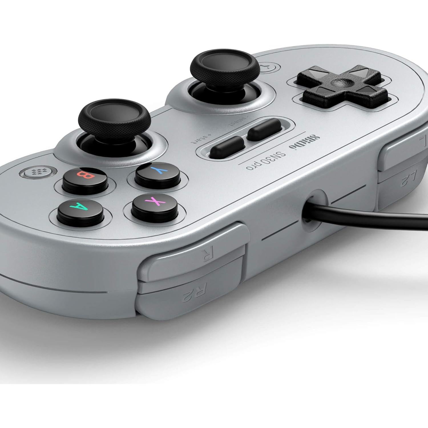 Controlador USB 8Bitdo Sn30 Pro Gris para Switch y PC