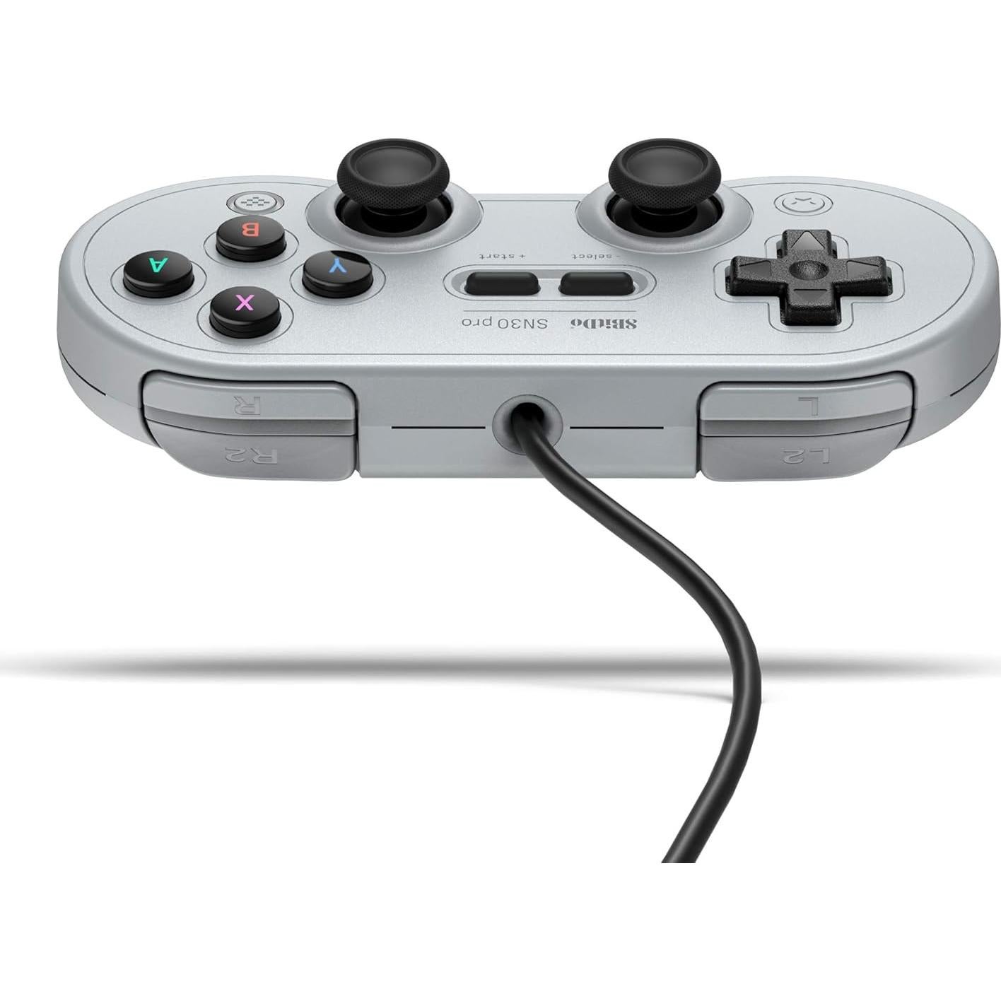 Controlador USB 8Bitdo Sn30 Pro Gris para Switch y PC
