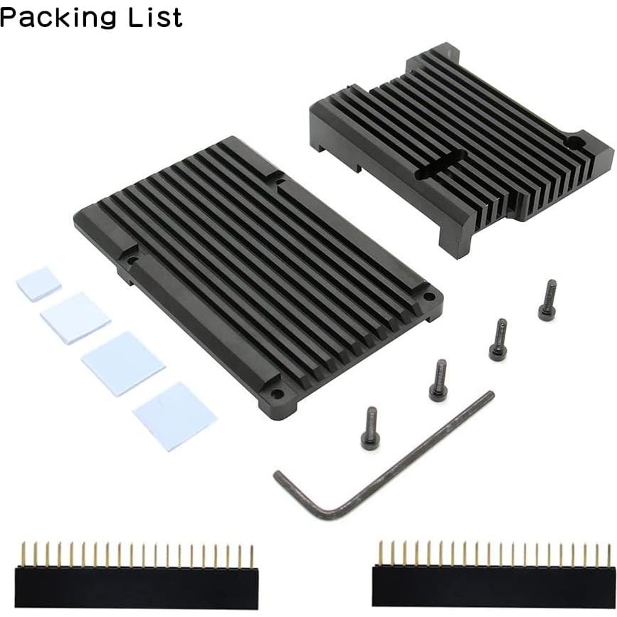 Caja Armor Geekworm para Raspberry Pi 3B+/3B, Aluminio Plata