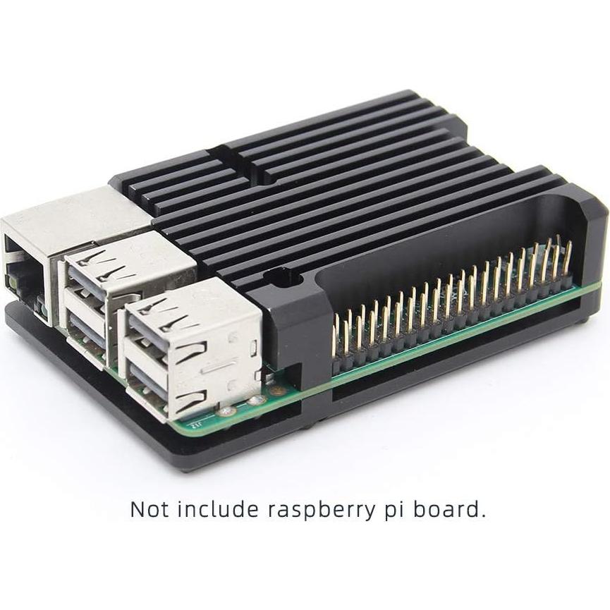 Caja Armor Geekworm para Raspberry Pi 3B+/3B, Aluminio Plata